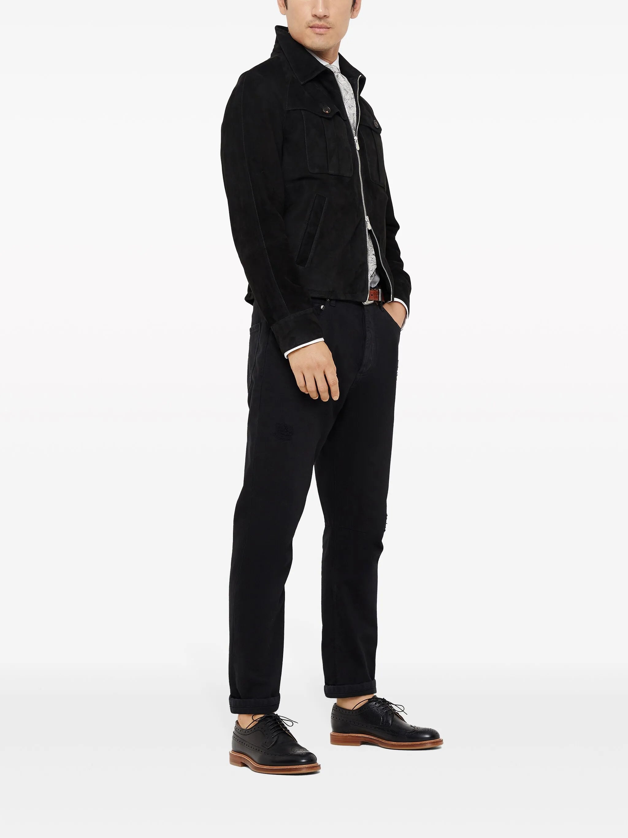 long-sleeve cotton shirt