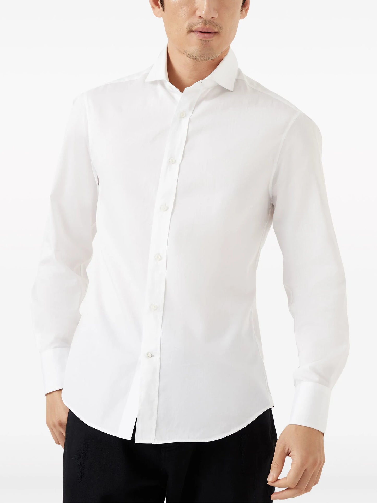 long-sleeve cotton shirt