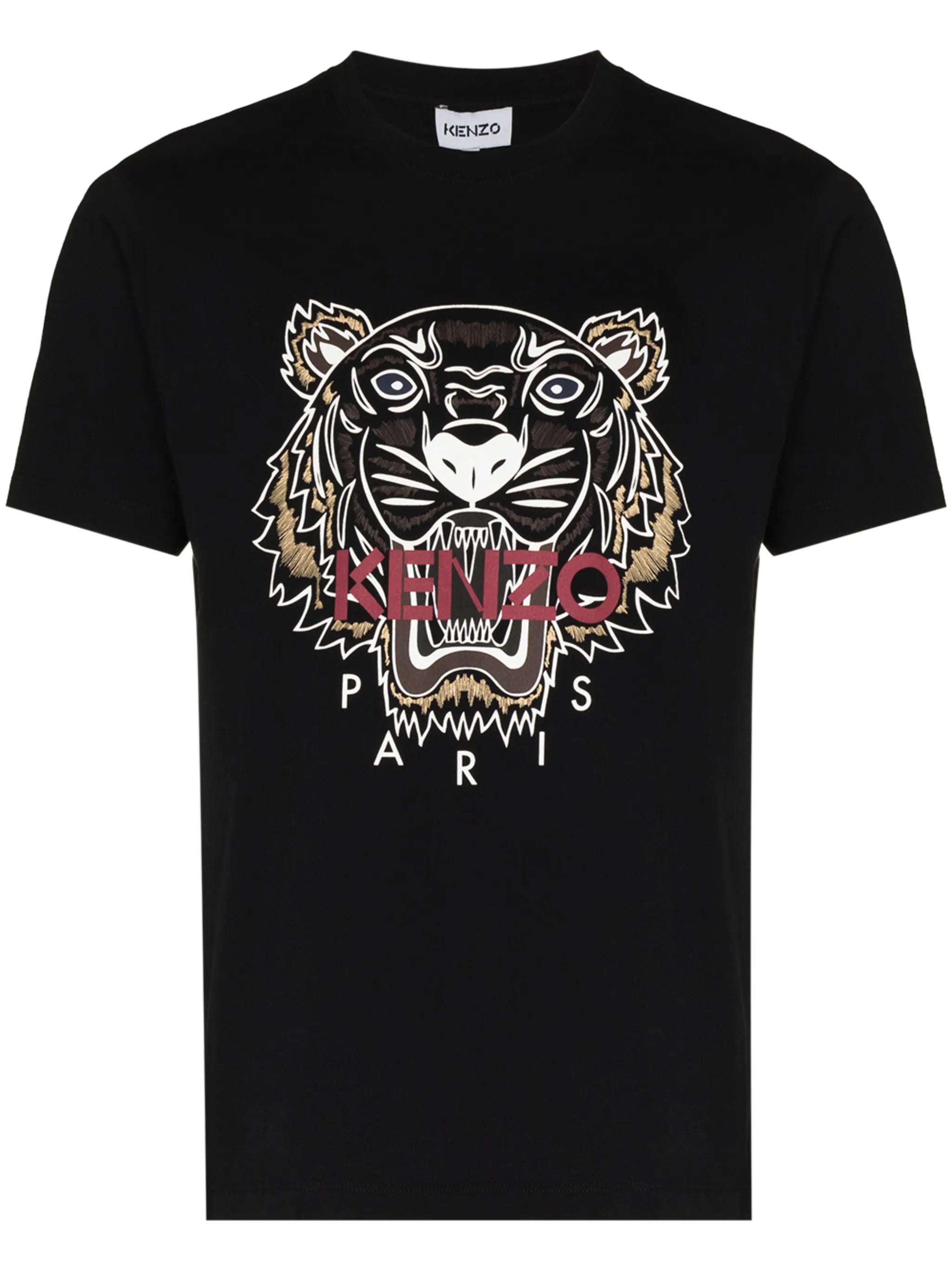 Tiger-print cotton T-shirt