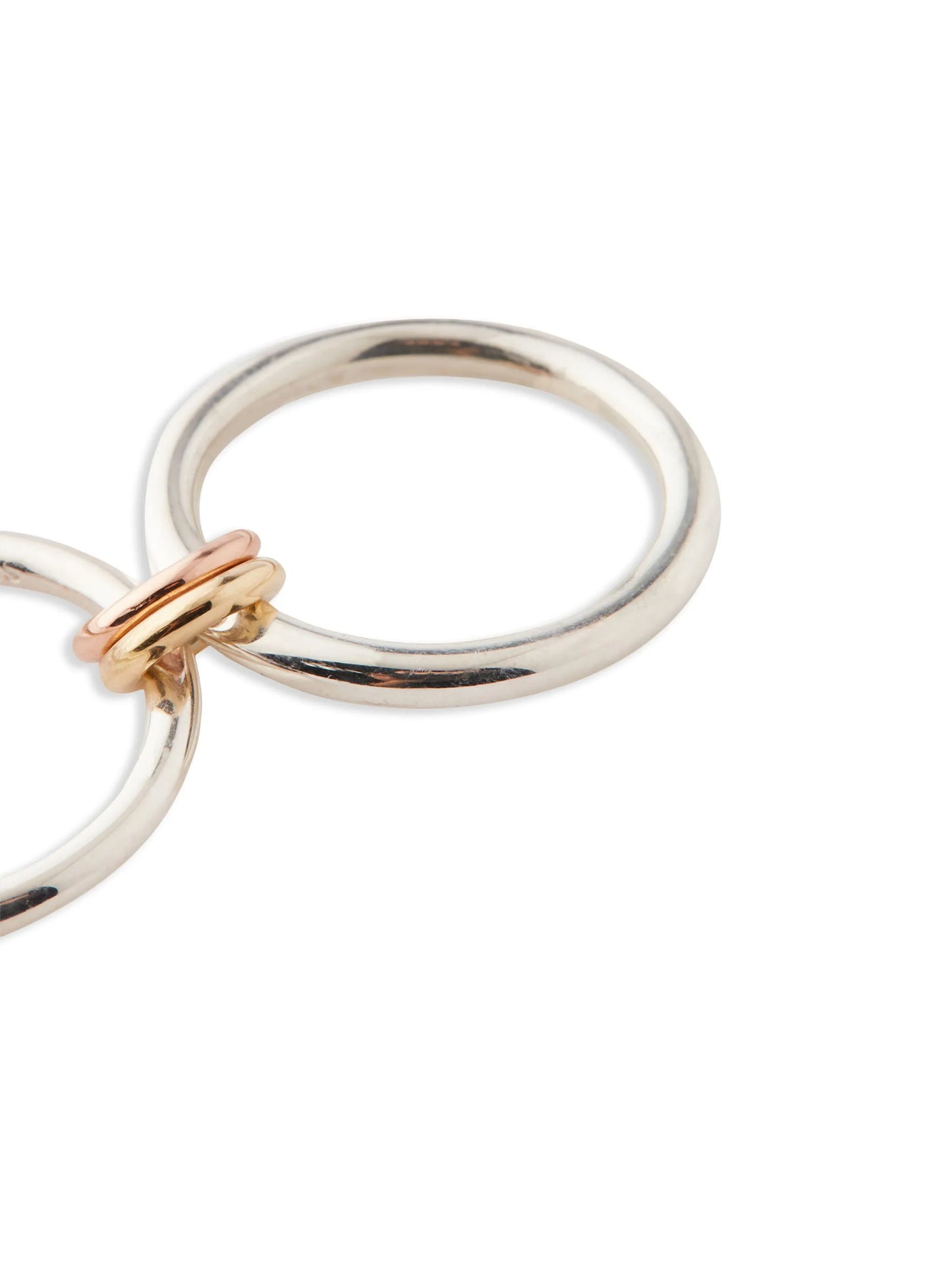 silver, 18kt yellow and rose gold Calliope ring