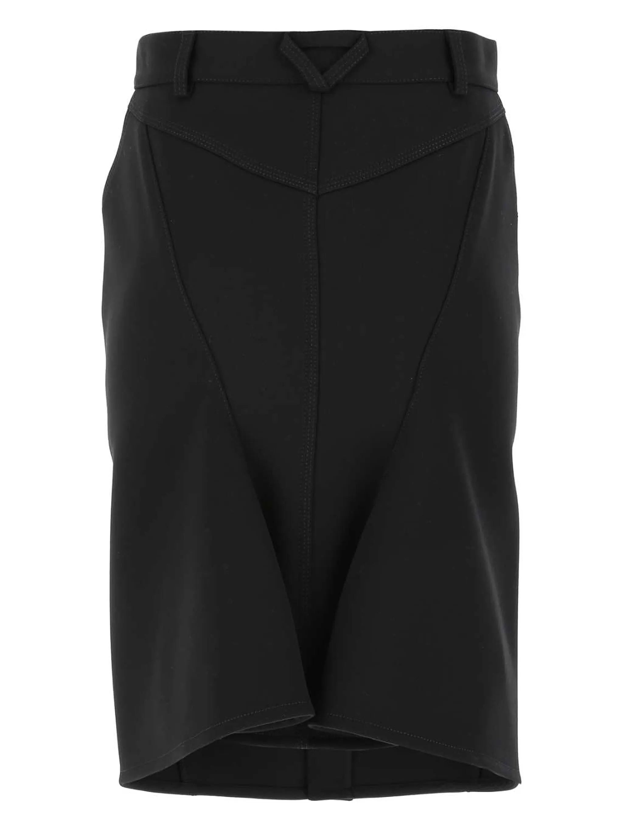 A-line buttoned skirt