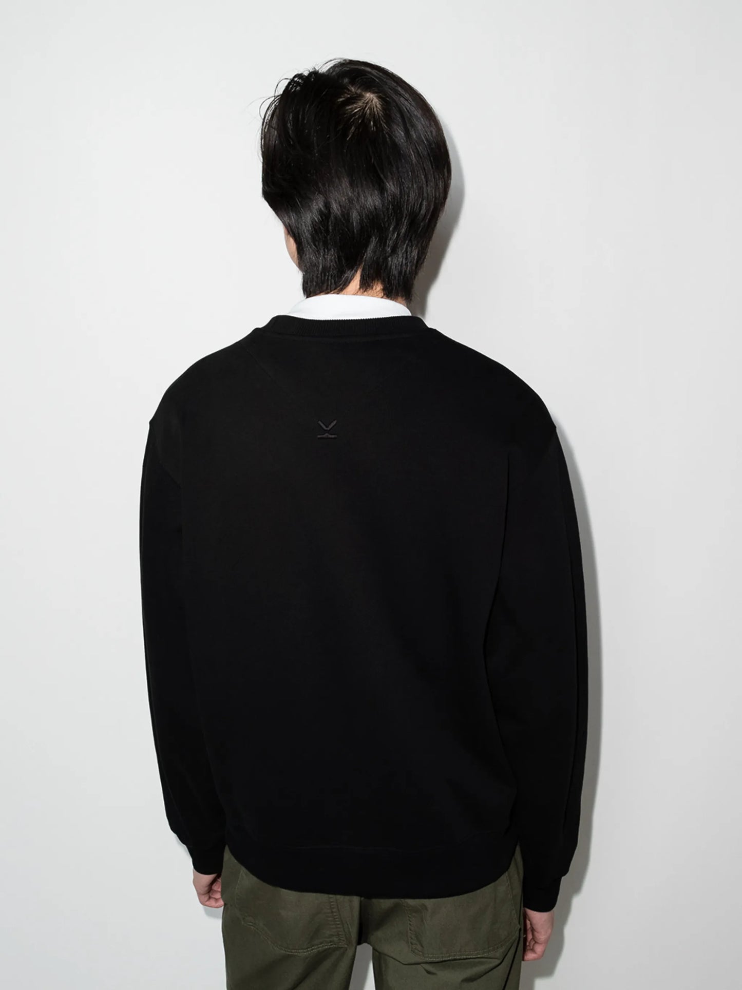 tiger-print crew neck sweatshirt