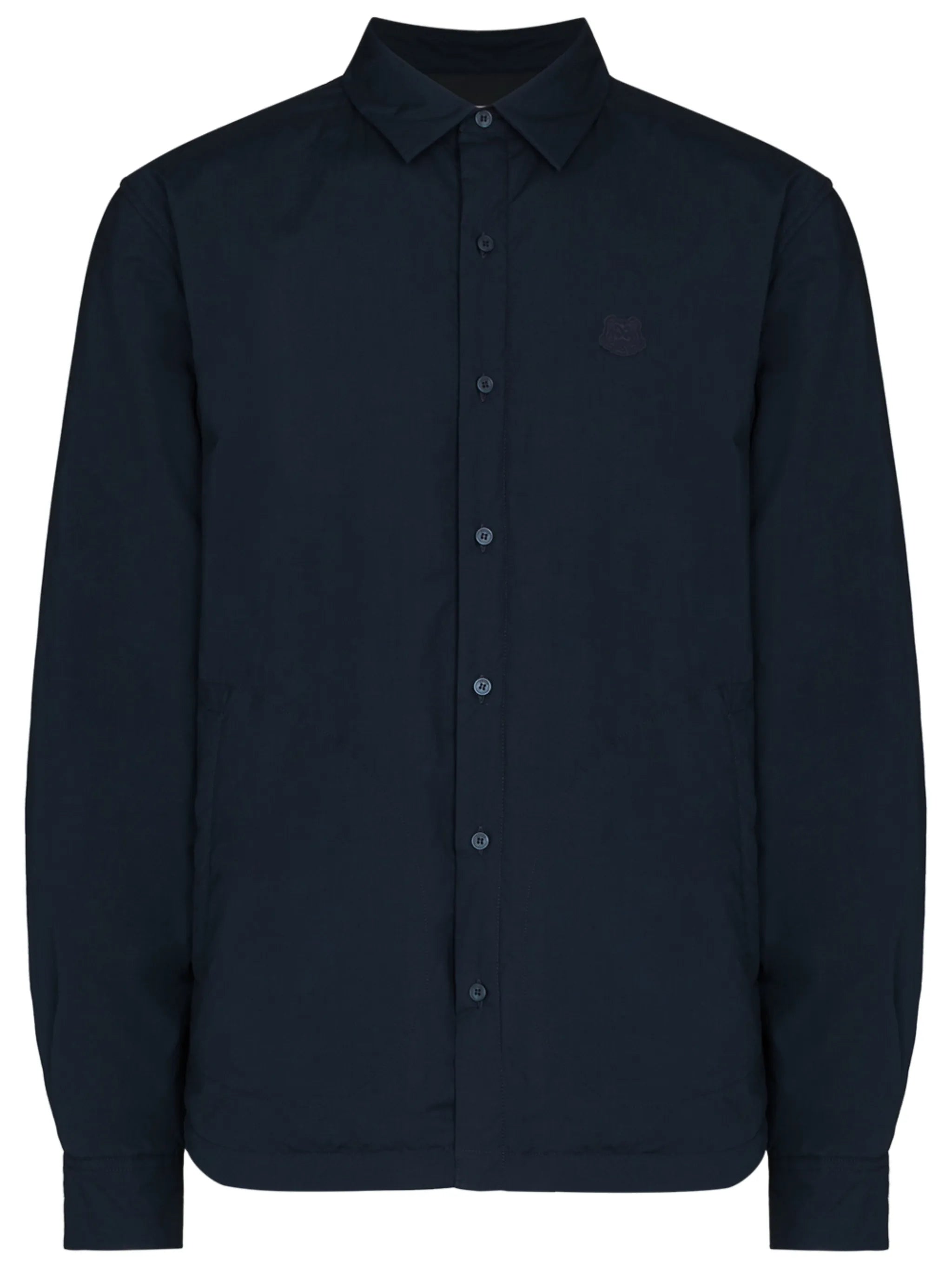Tiger-patch long-sleeve shirt