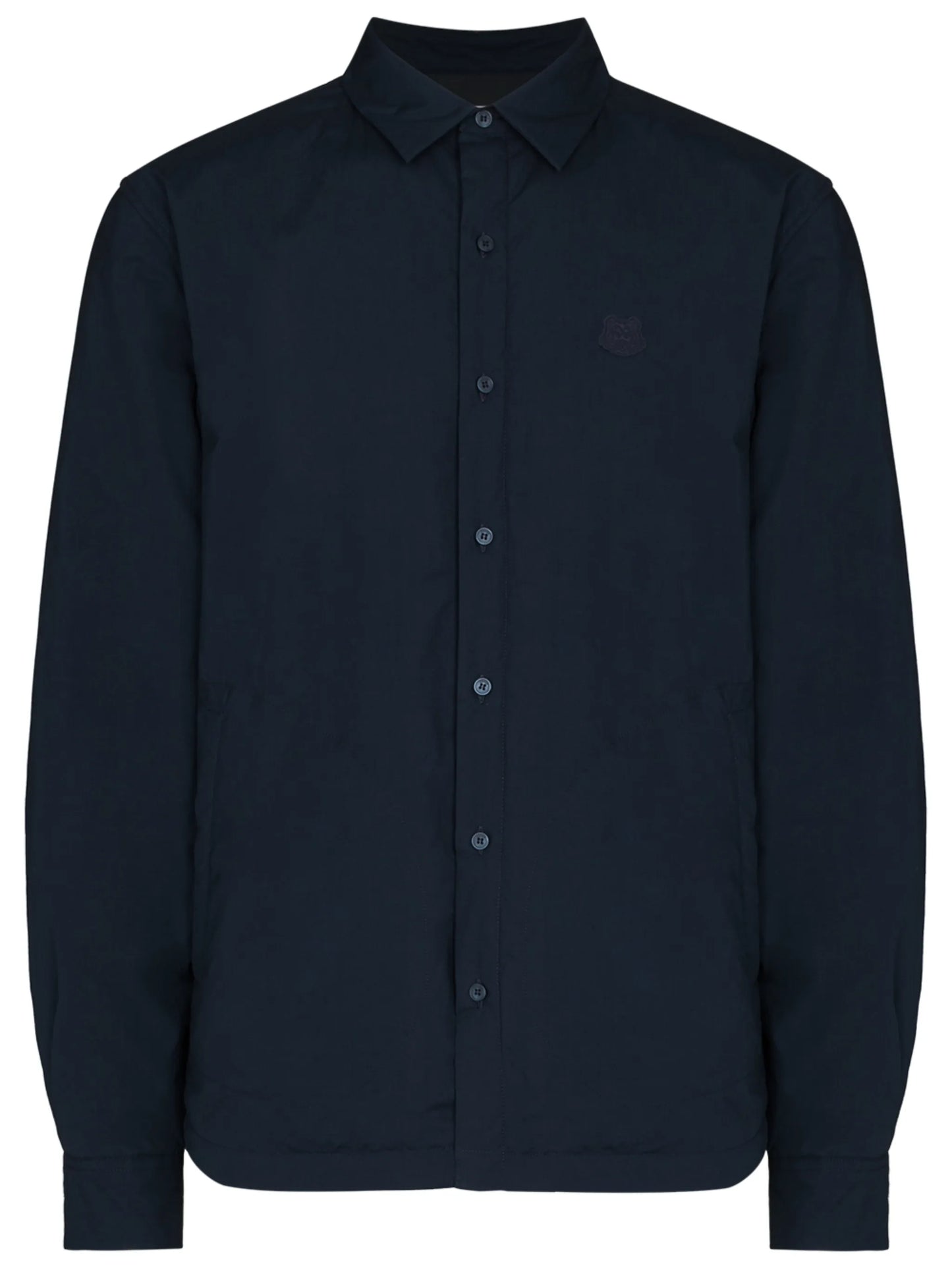 Tiger-patch long-sleeve shirt