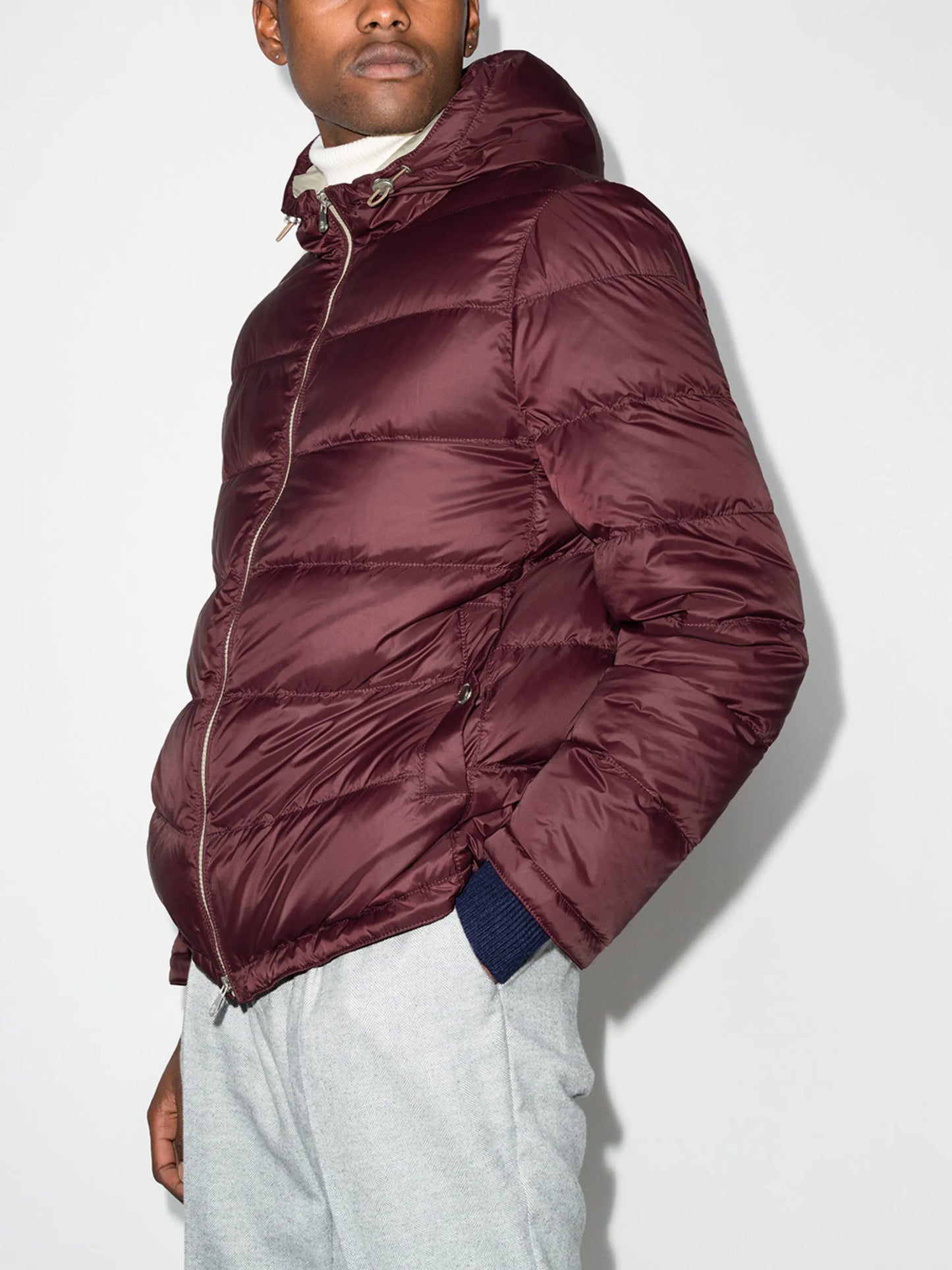 hooded padded jacket