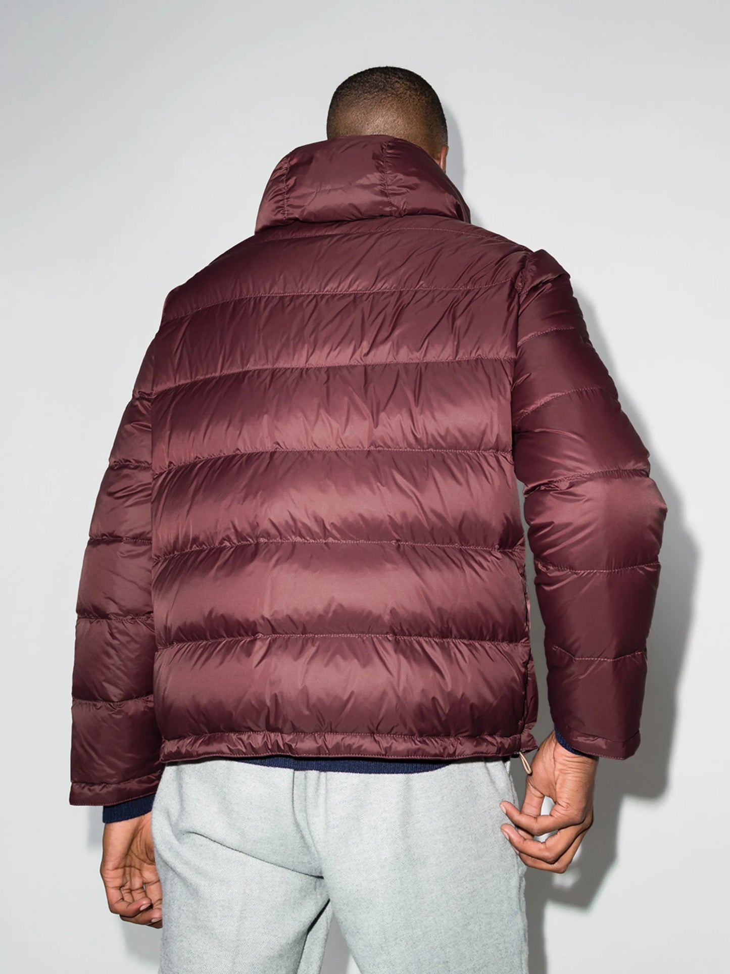 hooded padded jacket