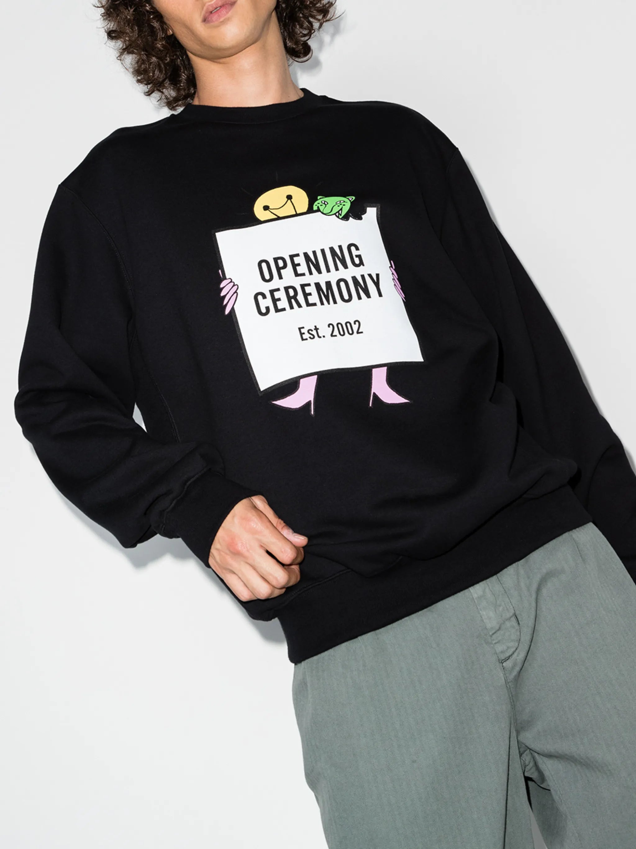 lightbulb crew neck sweatshirt