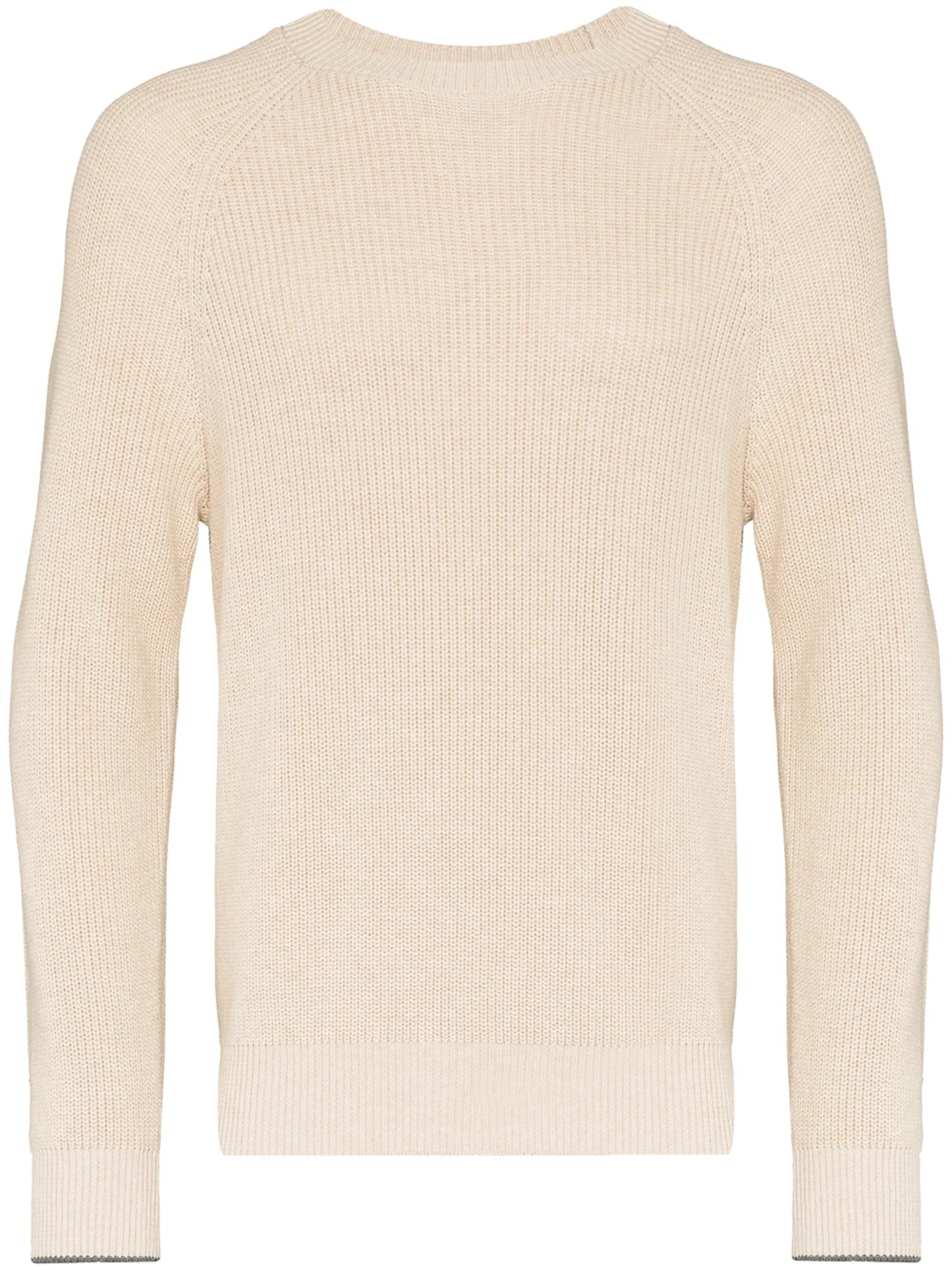 rib-knit cotton jumper