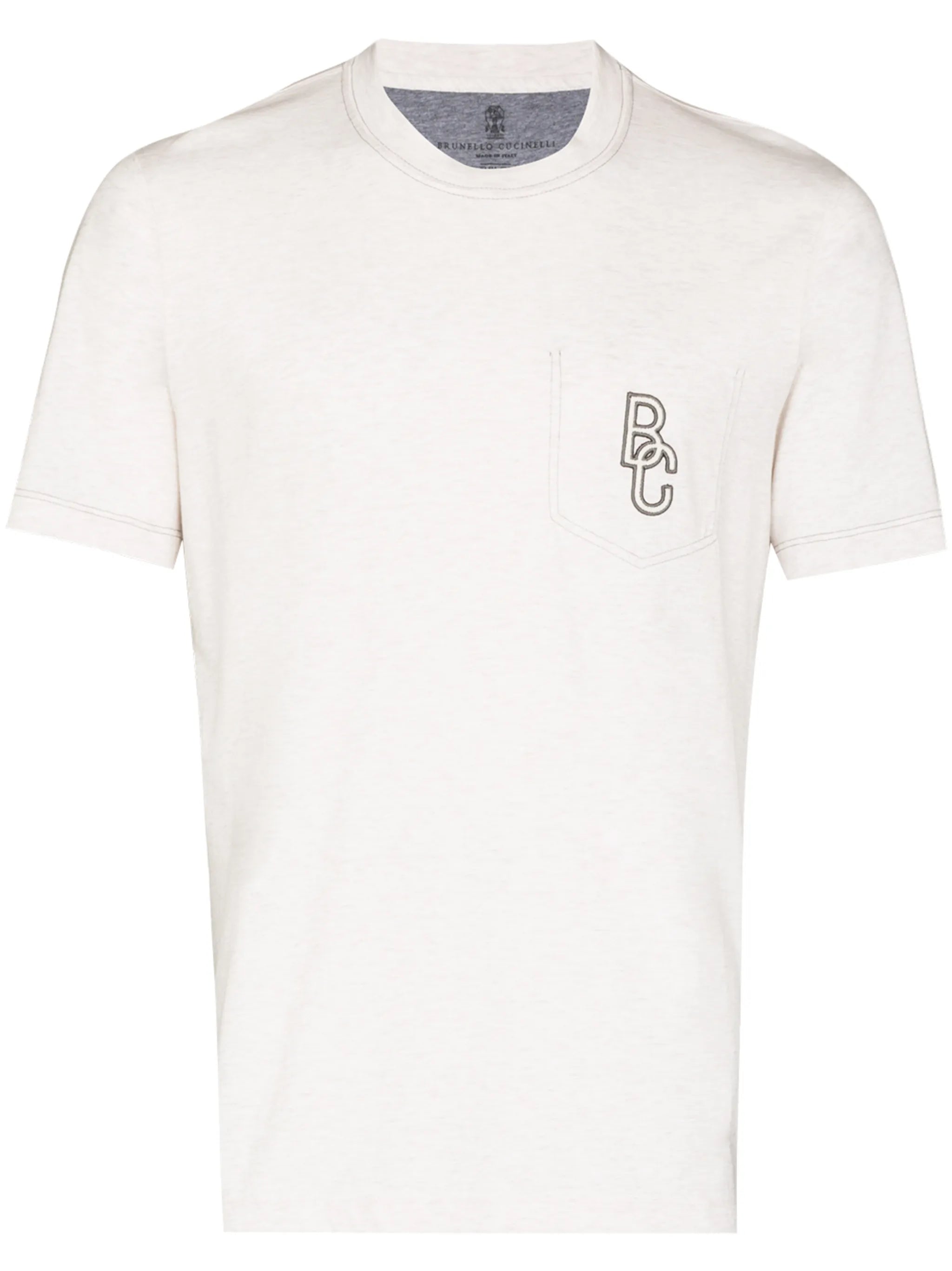 logo-embroidered T-shirt