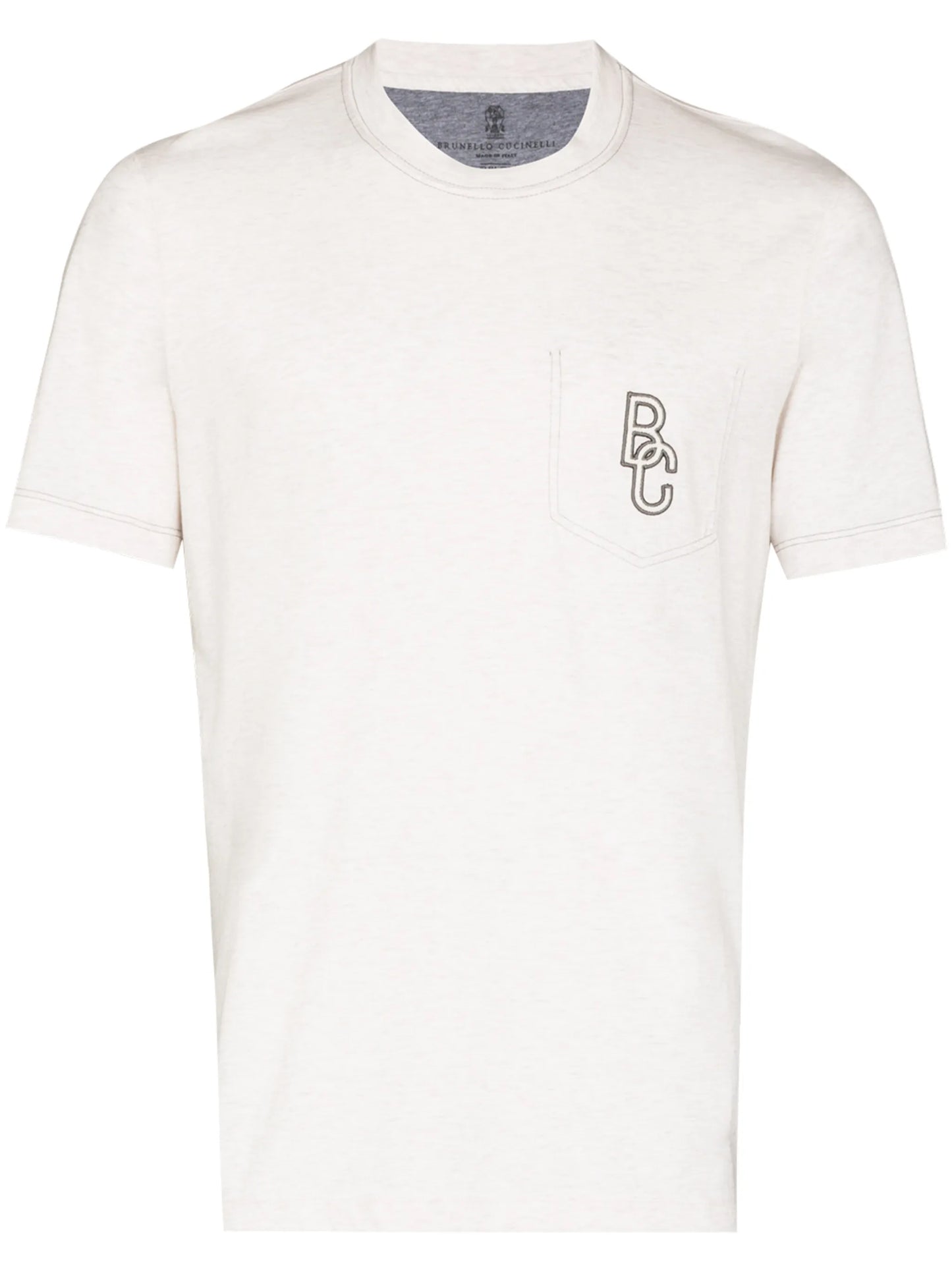 logo-embroidered T-shirt