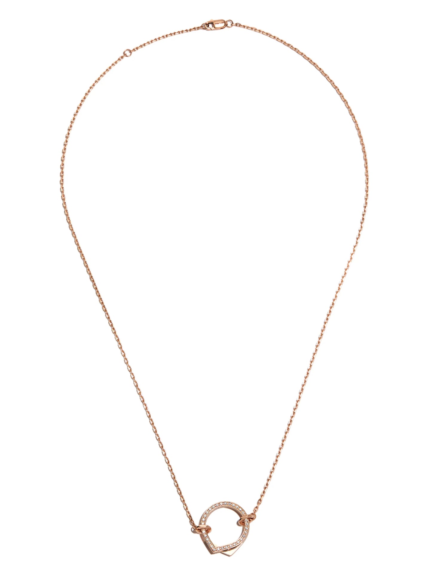 18kt rose gold Antifer diamond necklace