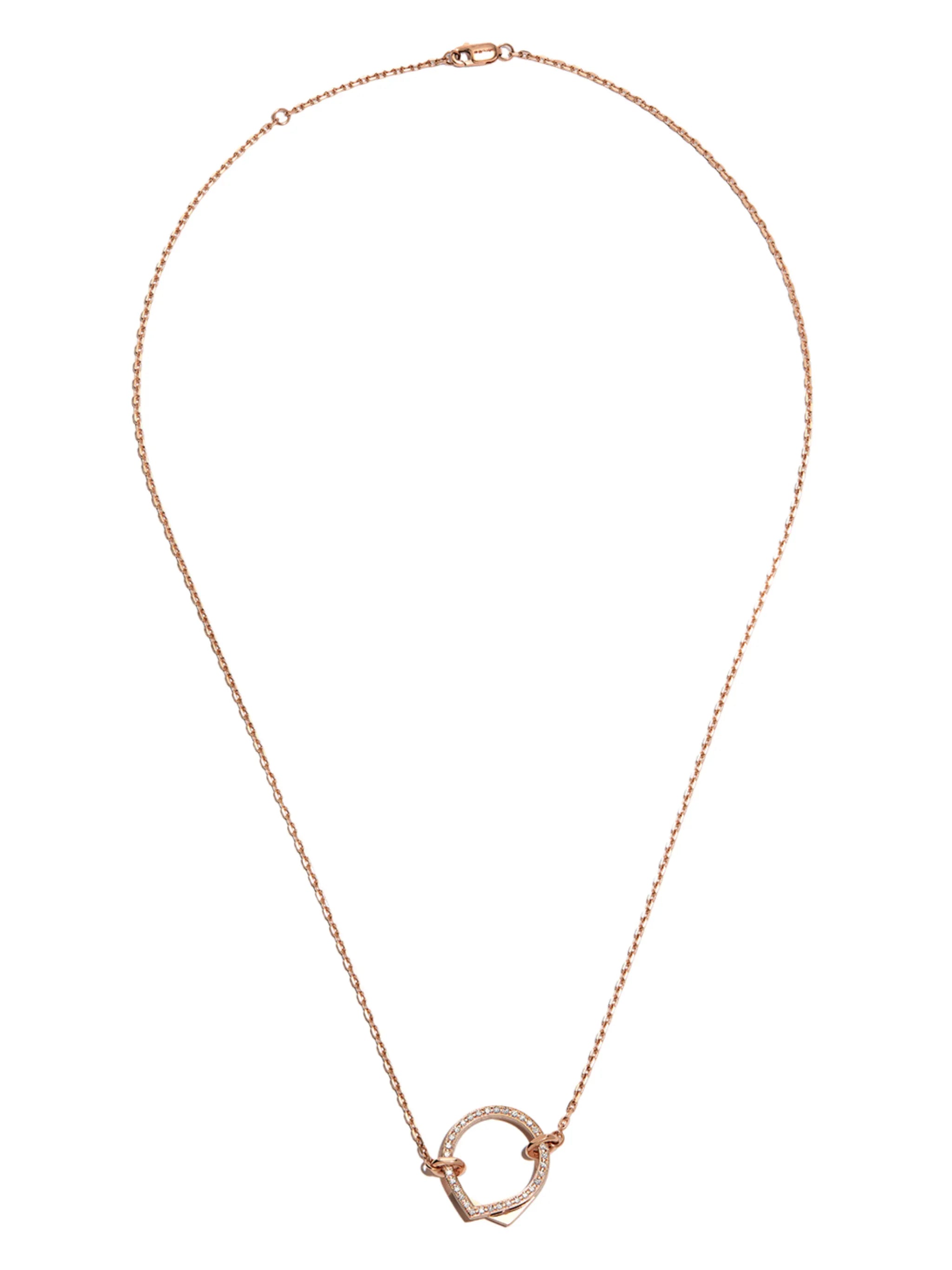 18kt rose gold Antifer diamond necklace