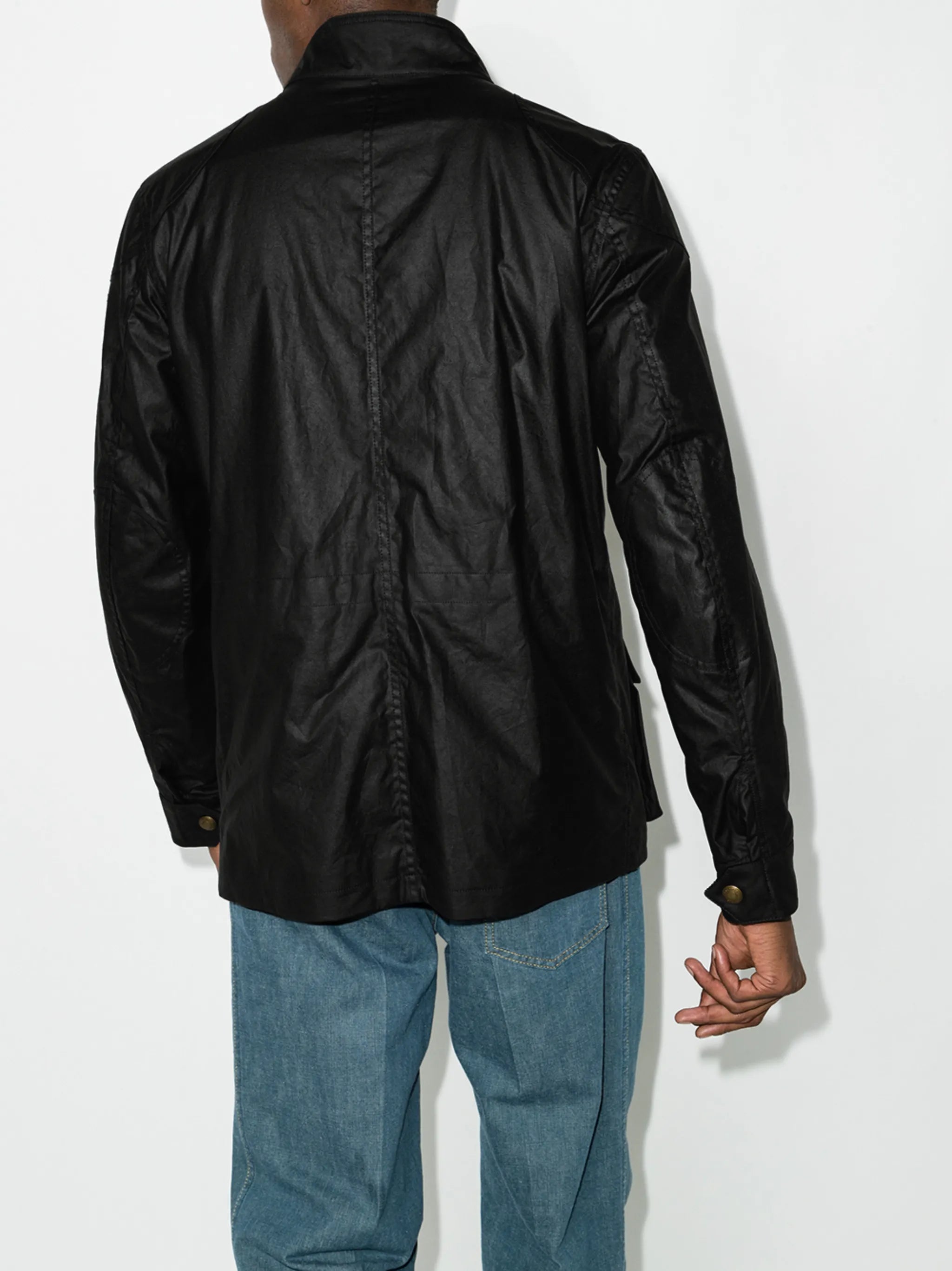 Fieldmaster single-breasted waxed jacket