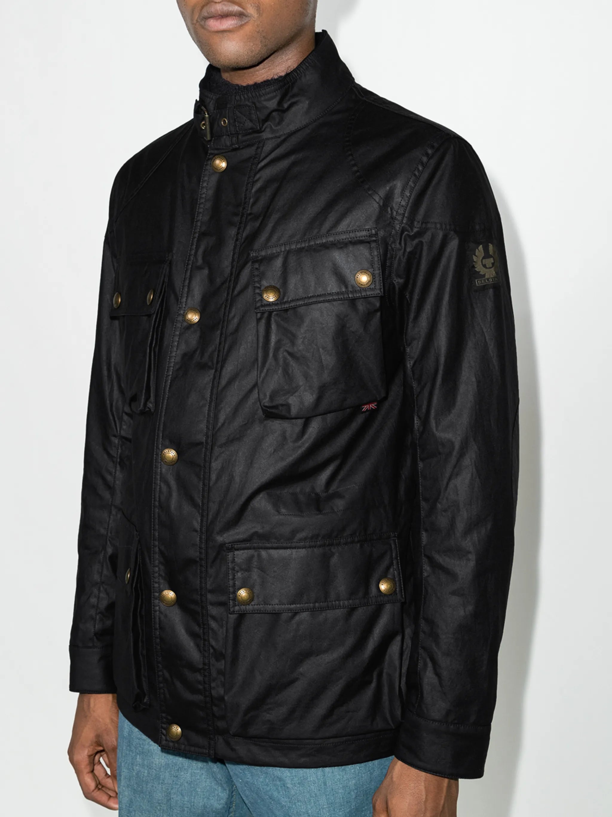 Fieldmaster single-breasted waxed jacket
