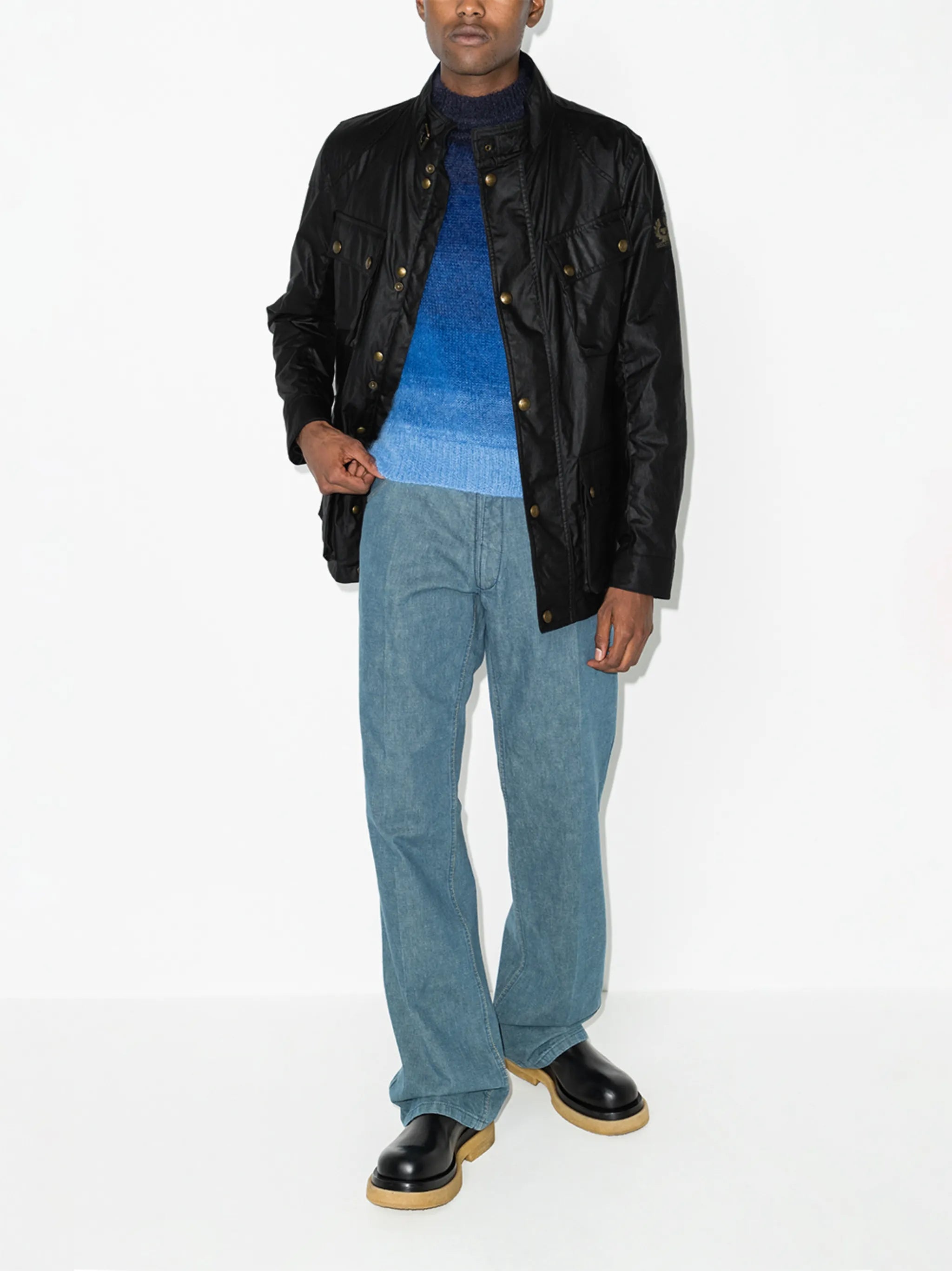 Fieldmaster single-breasted waxed jacket