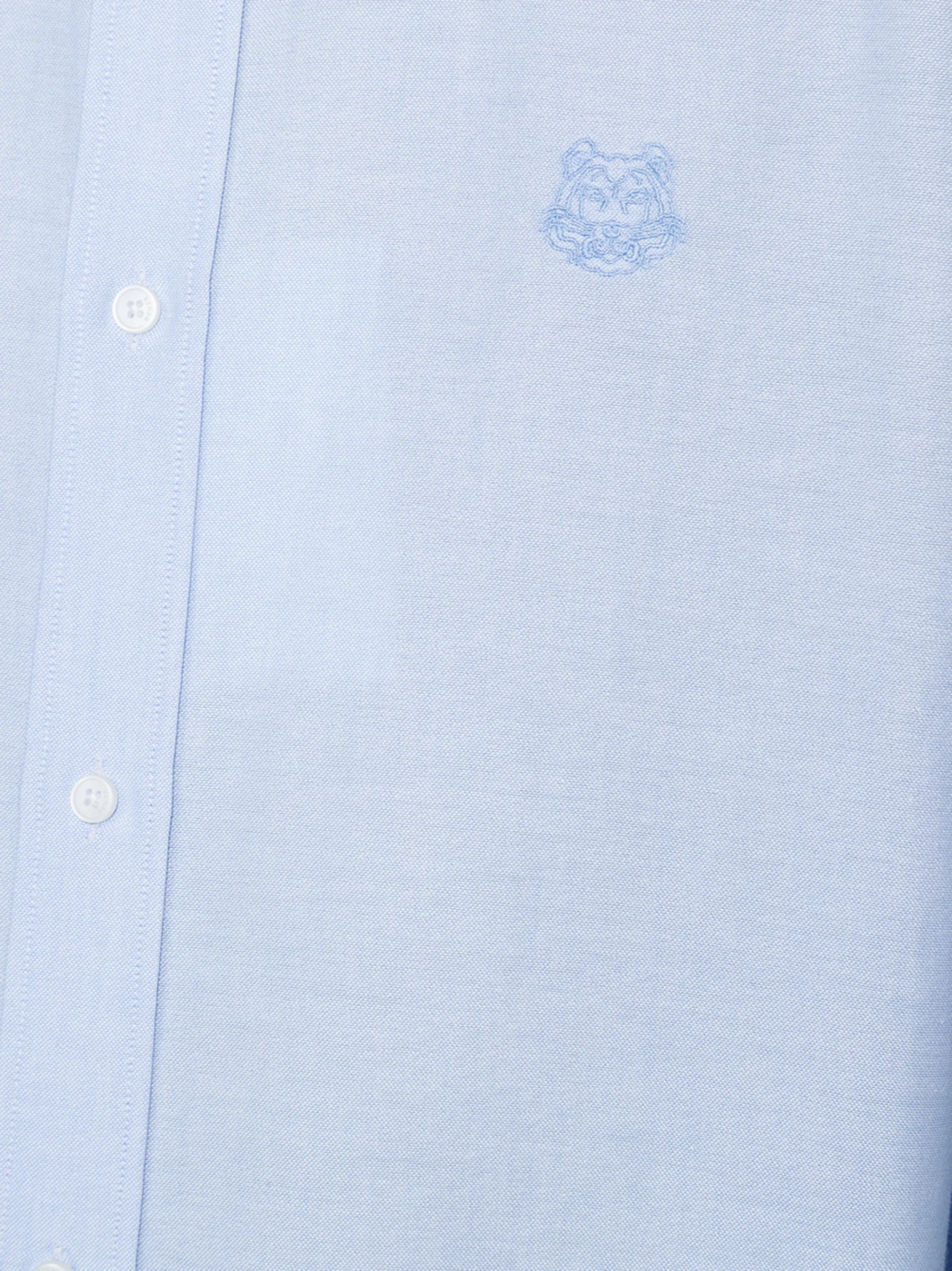 tiger chest button down shirt