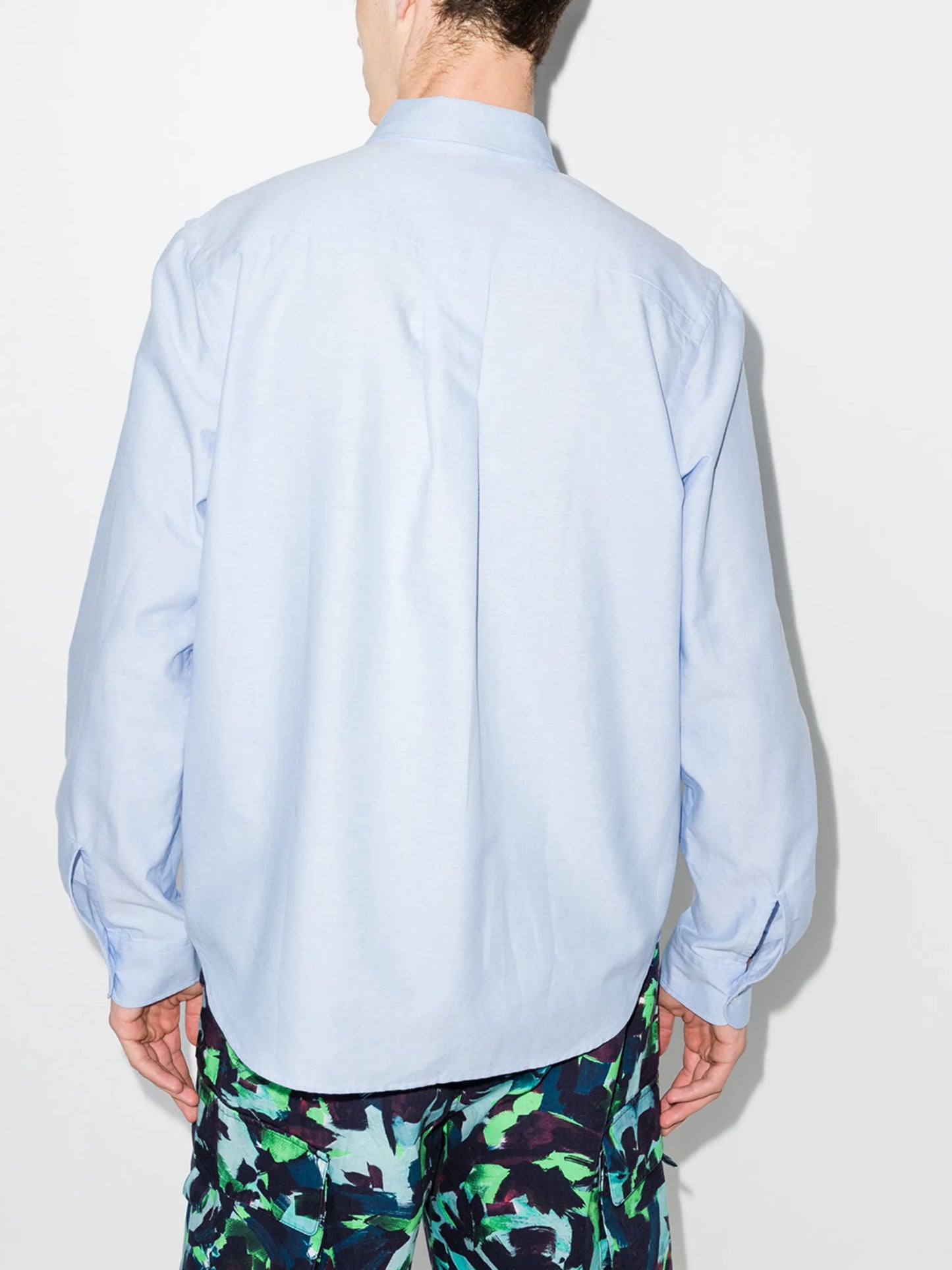 tiger chest button down shirt