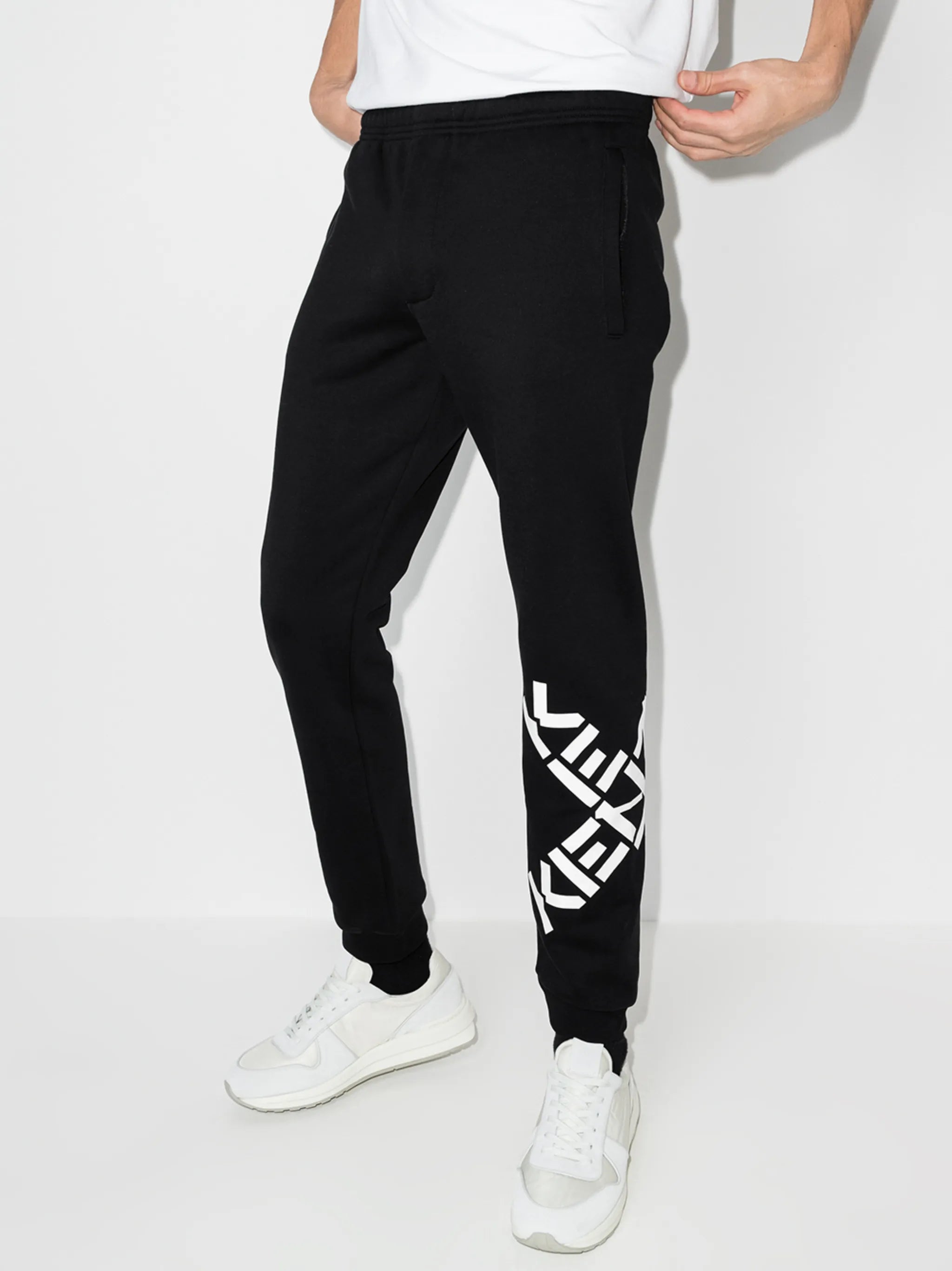 cross logo track pants