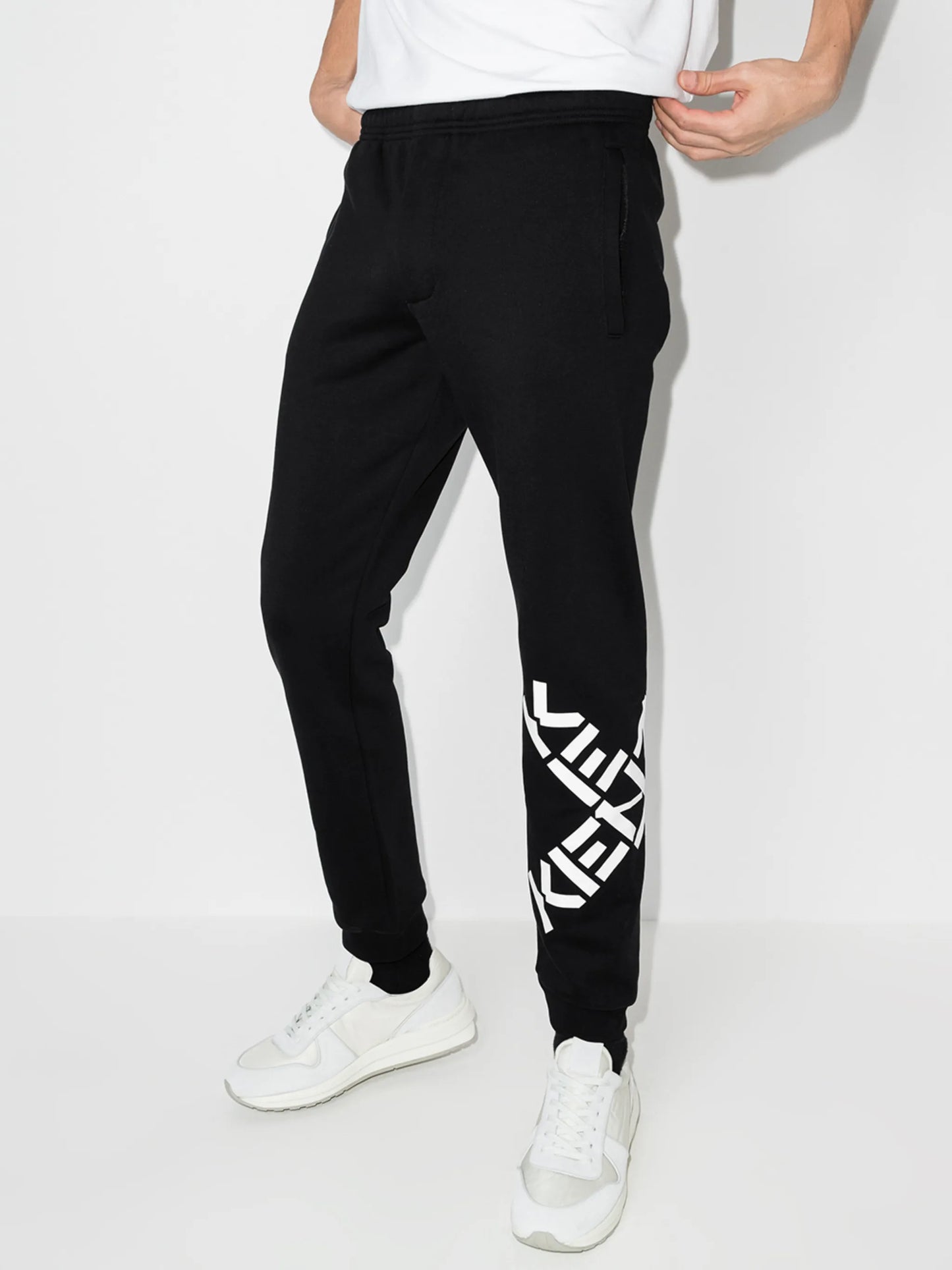 cross logo track pants