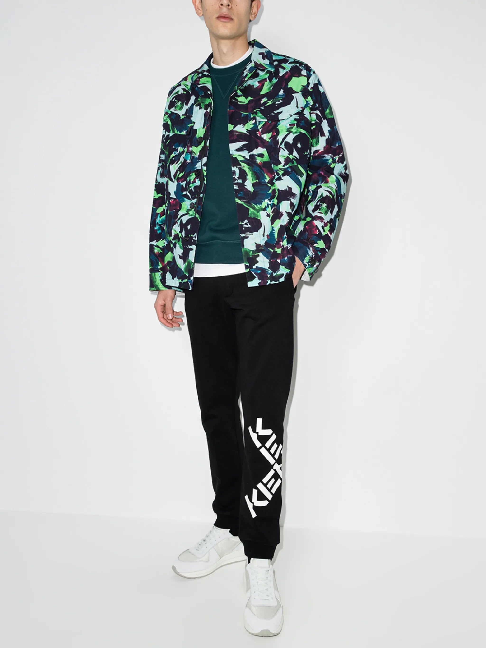 cross logo track pants