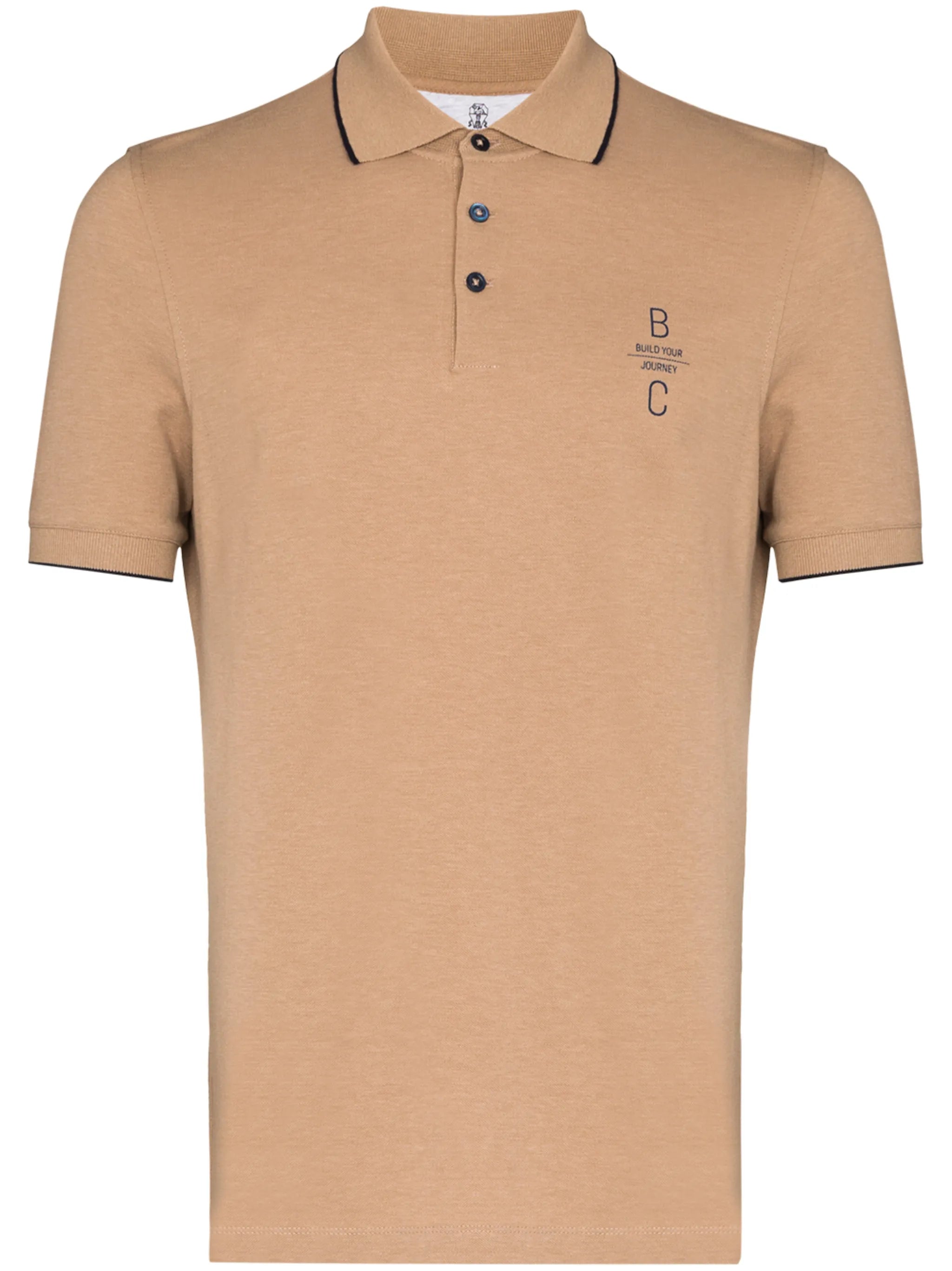 logo-embroidered short-sleeve polo shirt