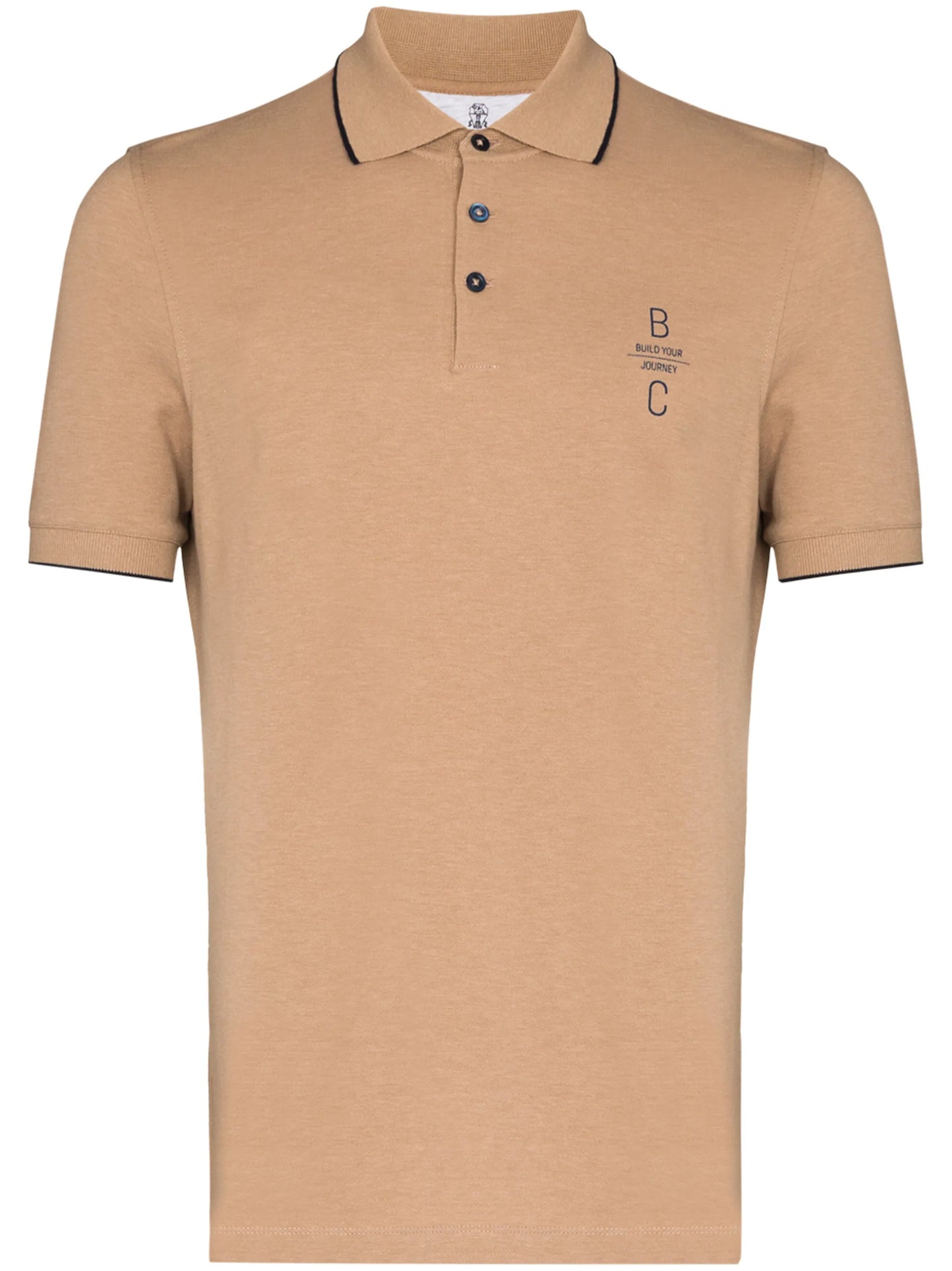 logo-embroidered short-sleeve polo shirt