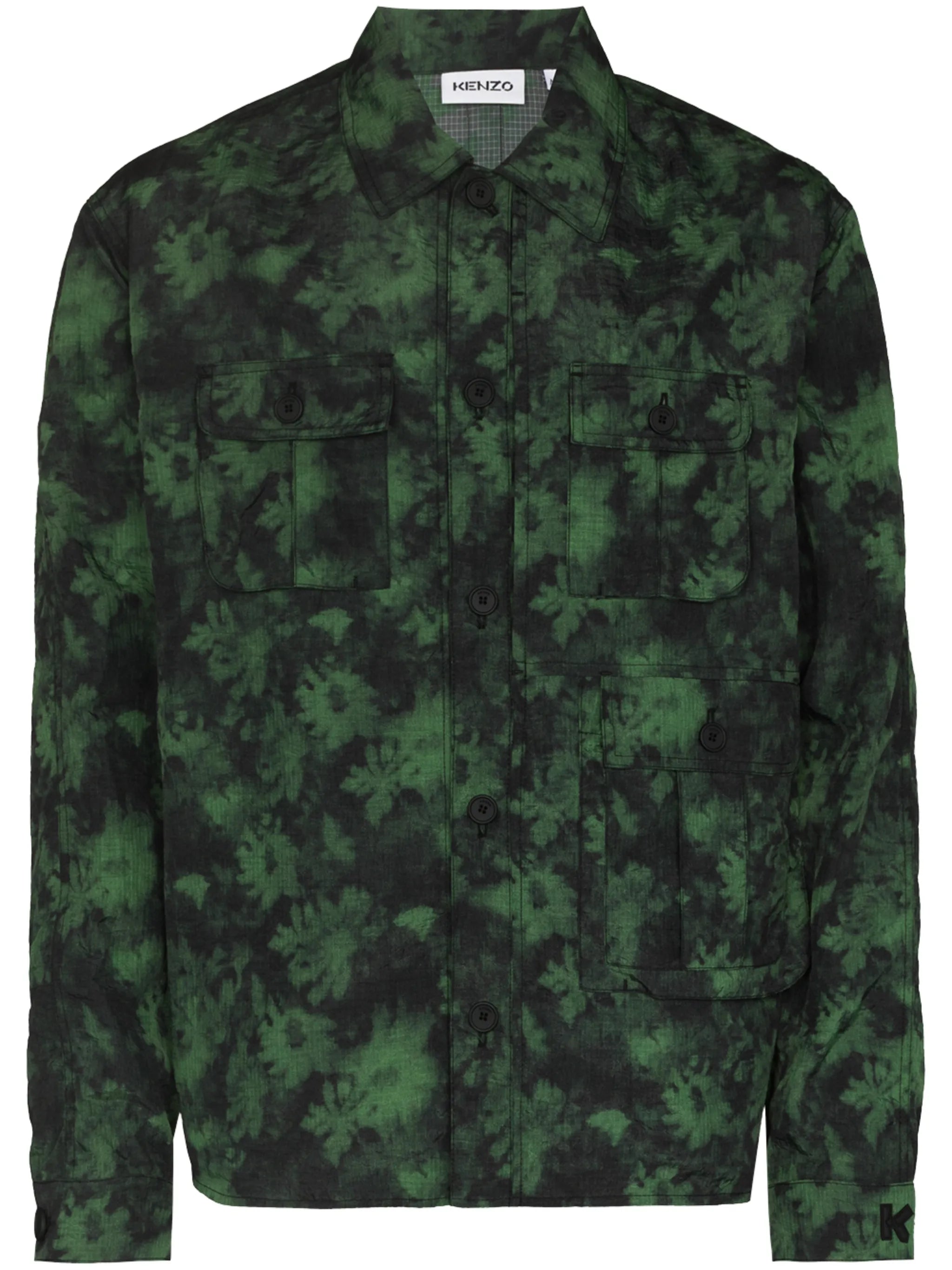 Ghost Flower buttoned shirt