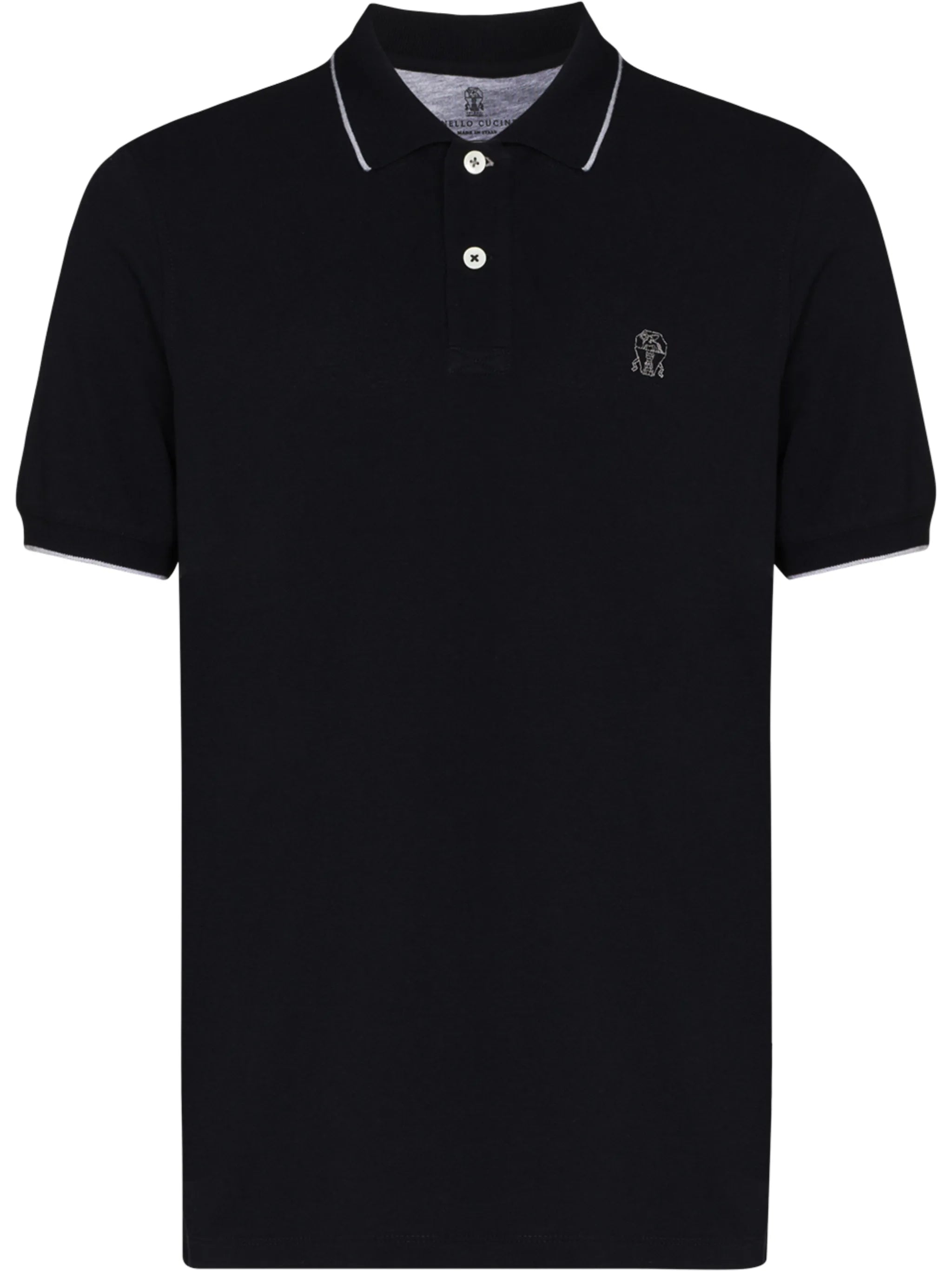 logo-embroidered polo shirt