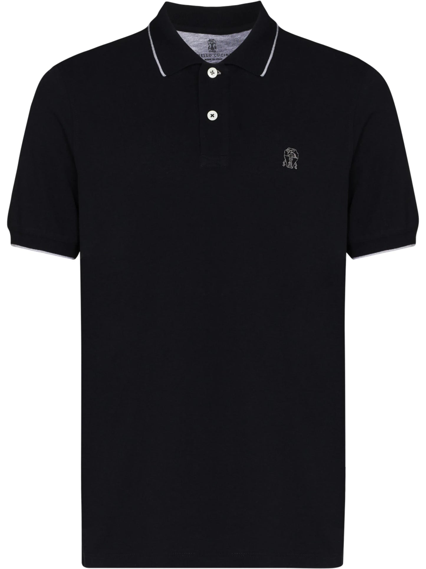 logo-embroidered polo shirt