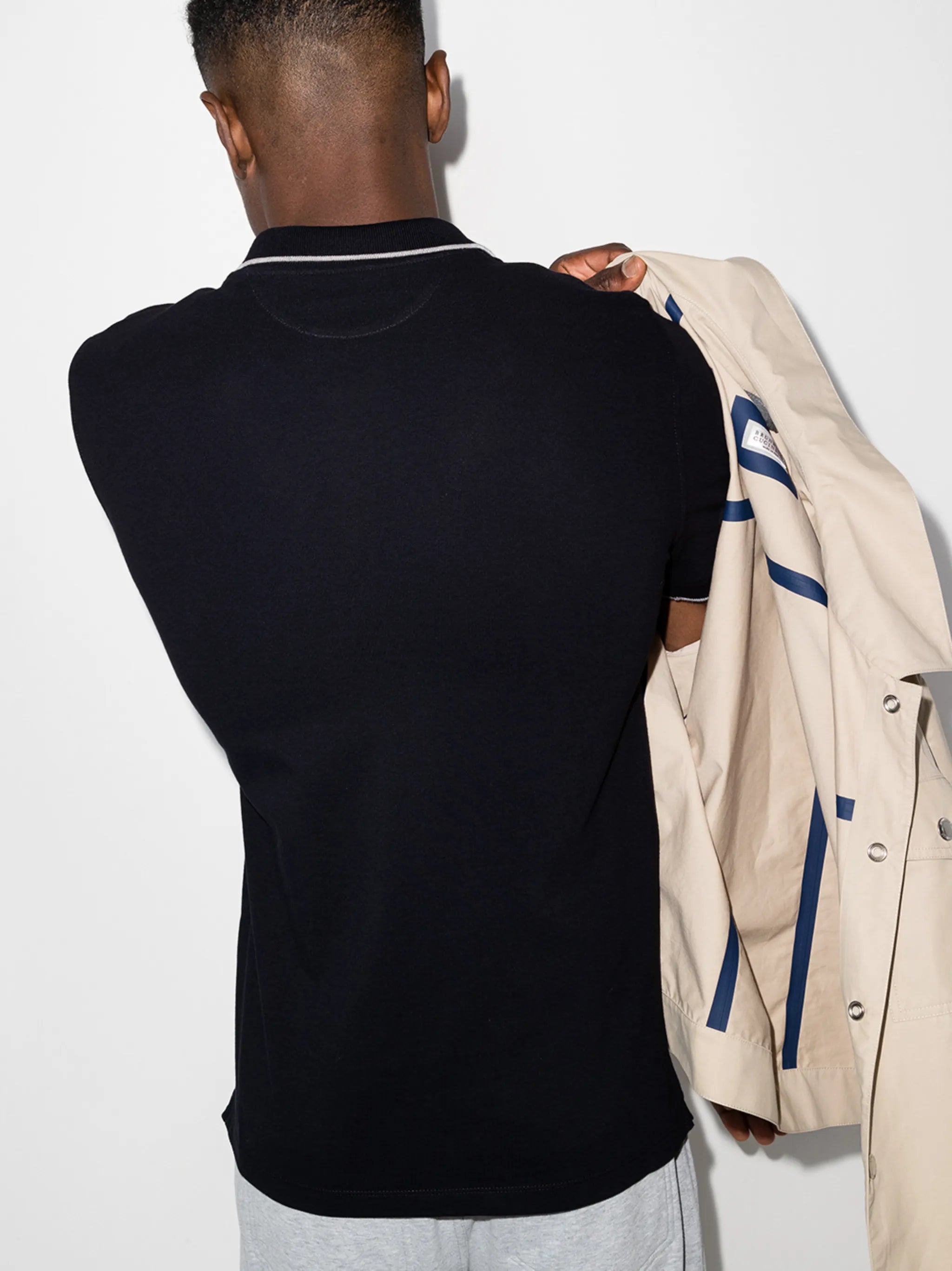 logo-embroidered polo shirt