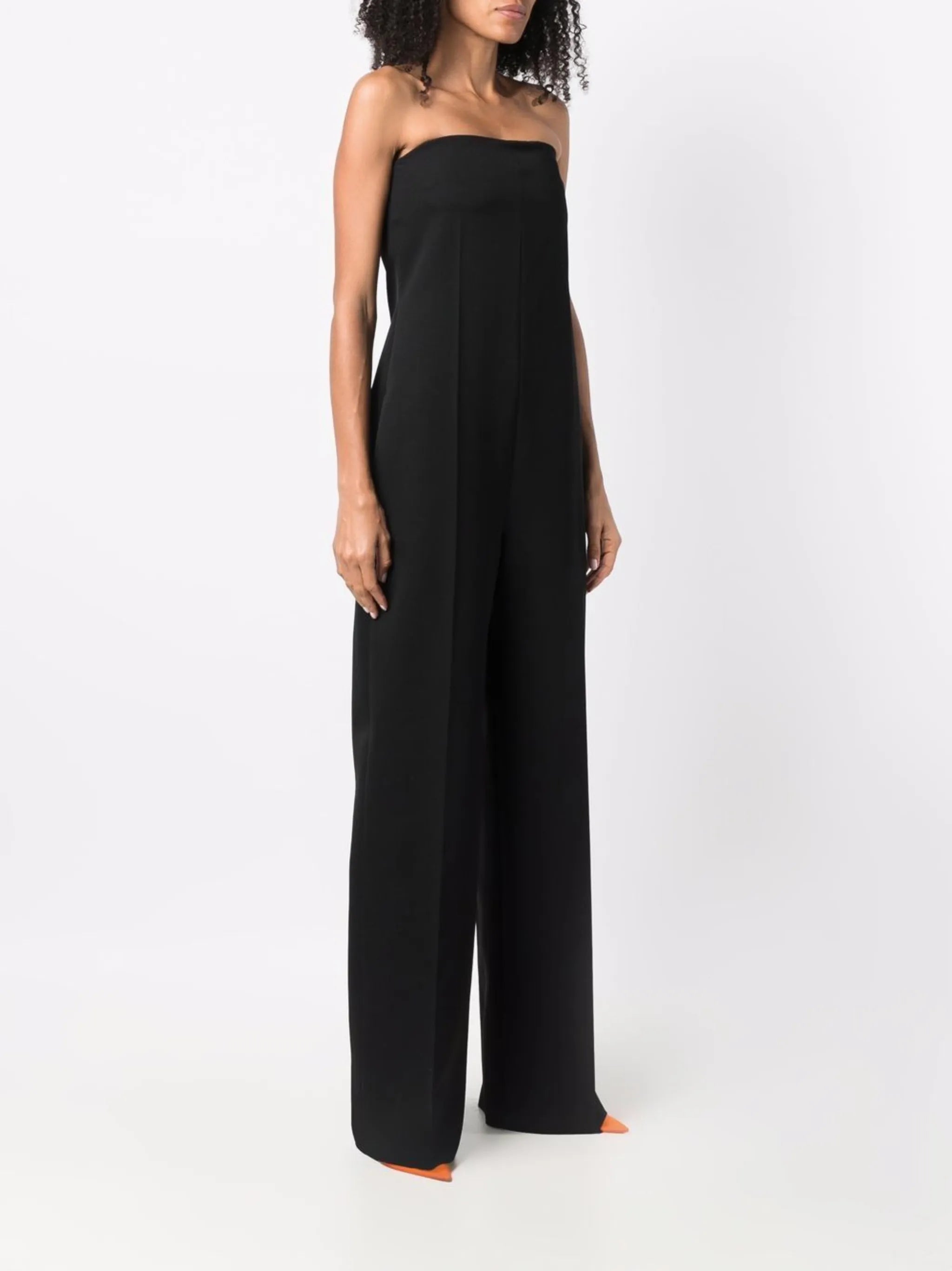 strapless wide-leg jumpsuit