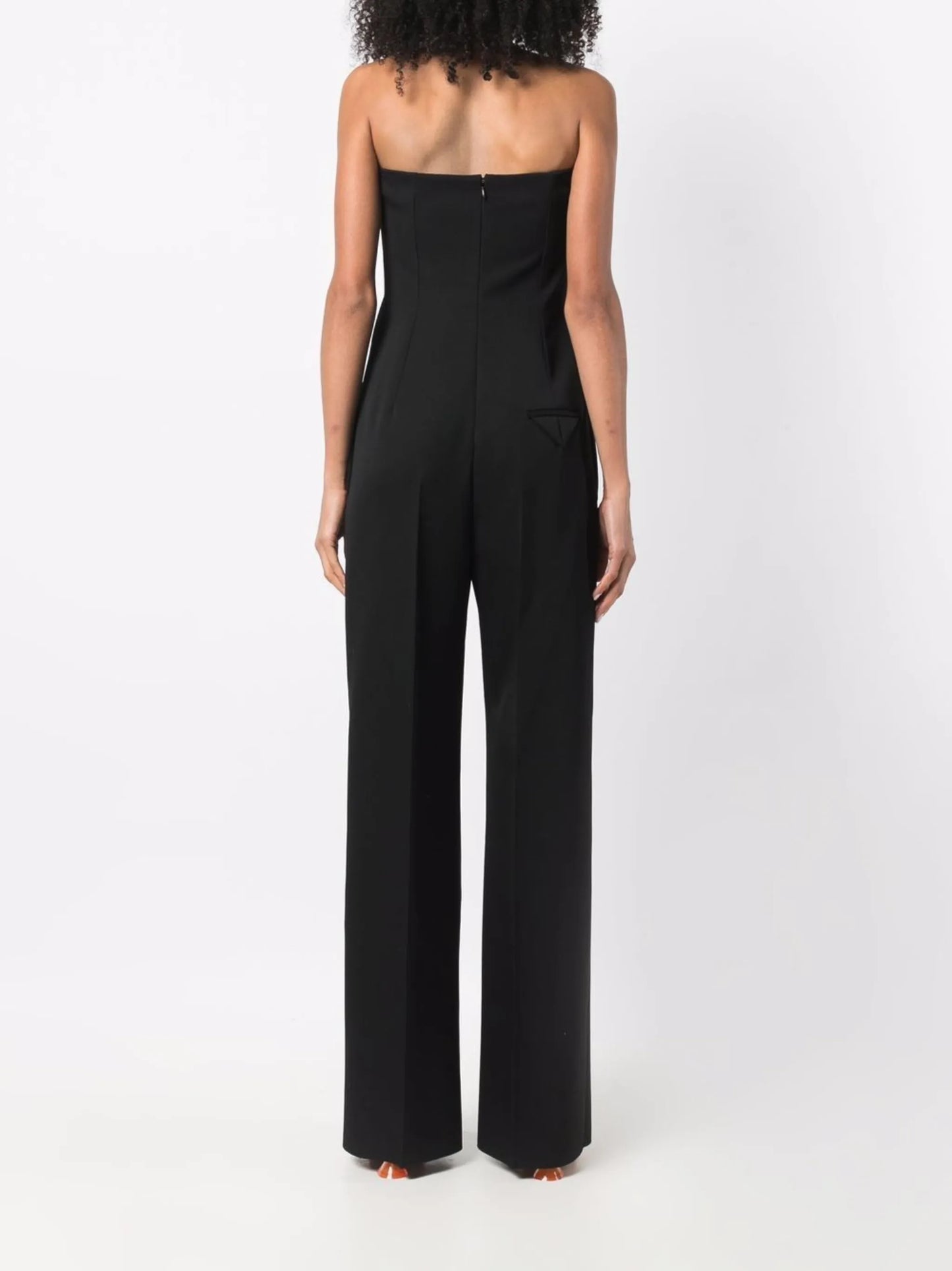 strapless wide-leg jumpsuit