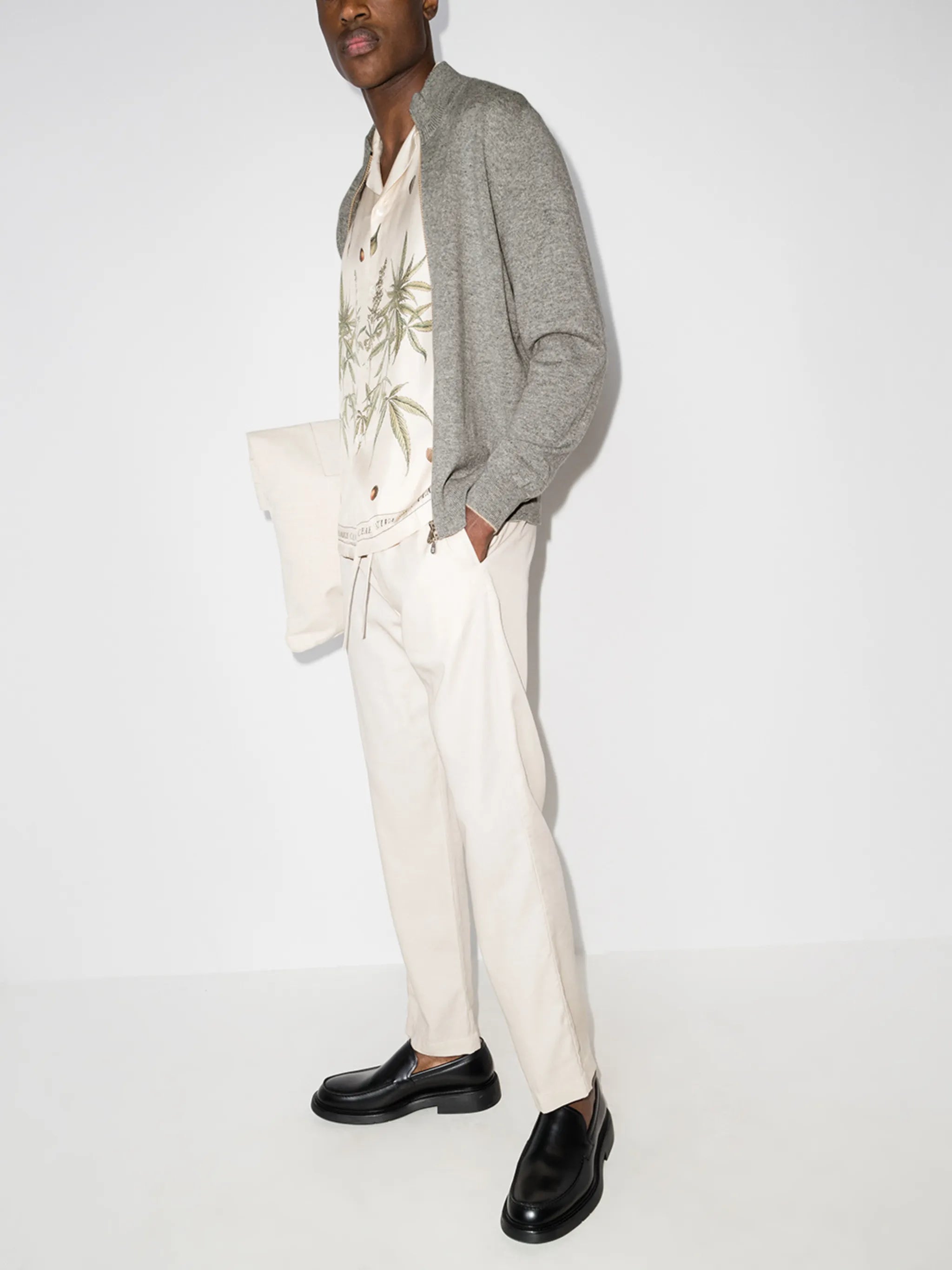 zip-up wool jumper
