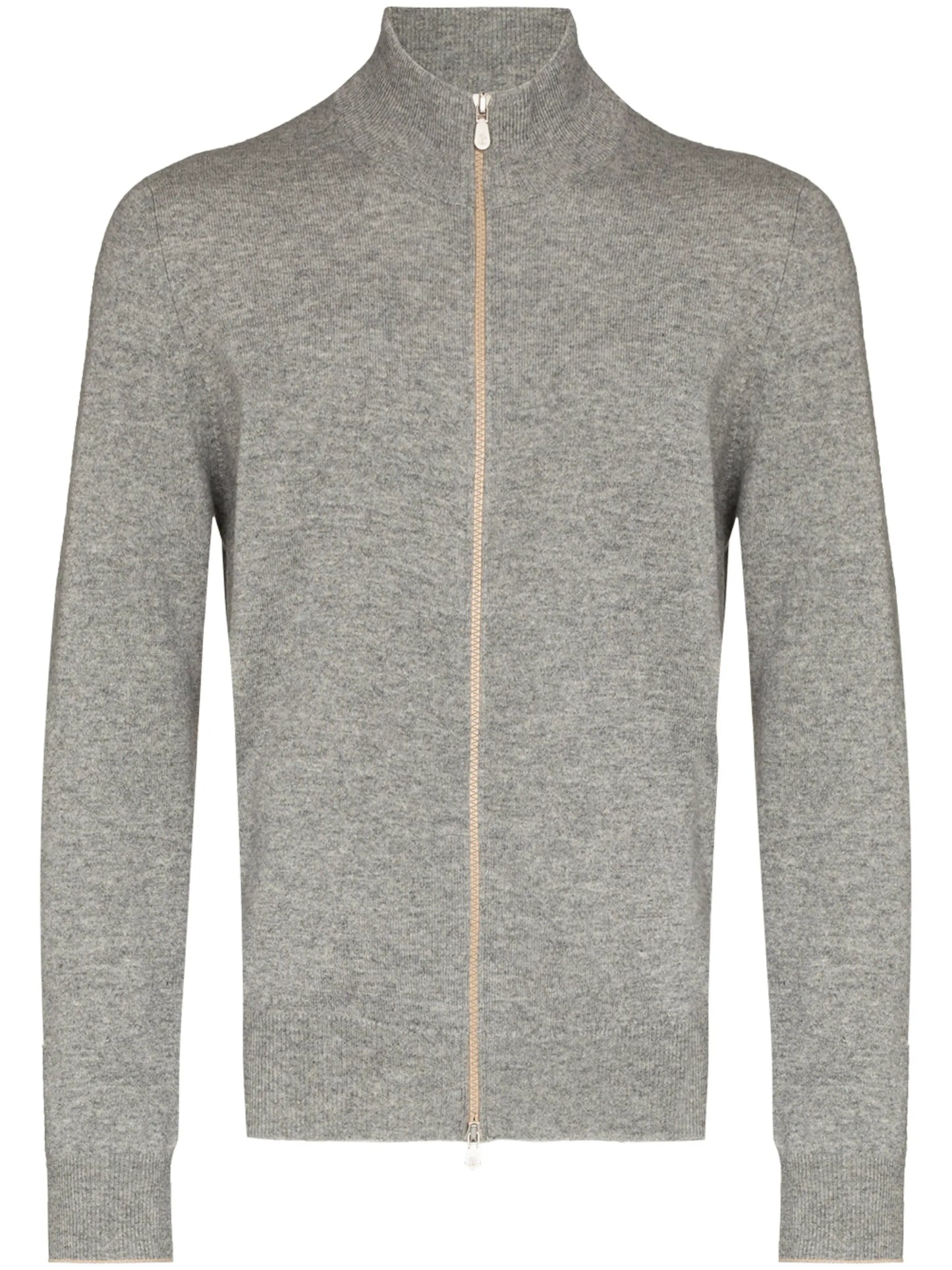 zip-up wool jumper