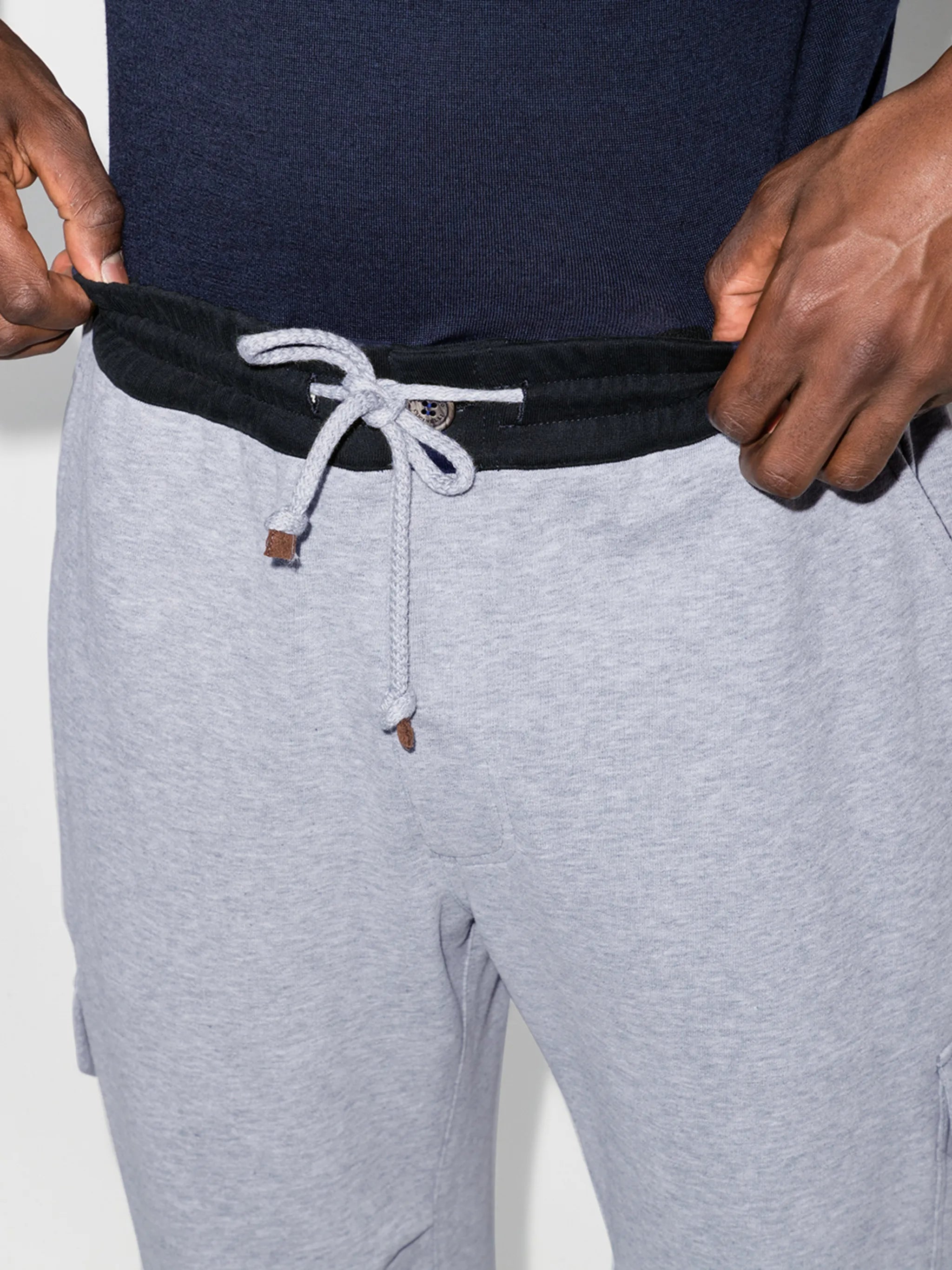 tapered drawstring track pants