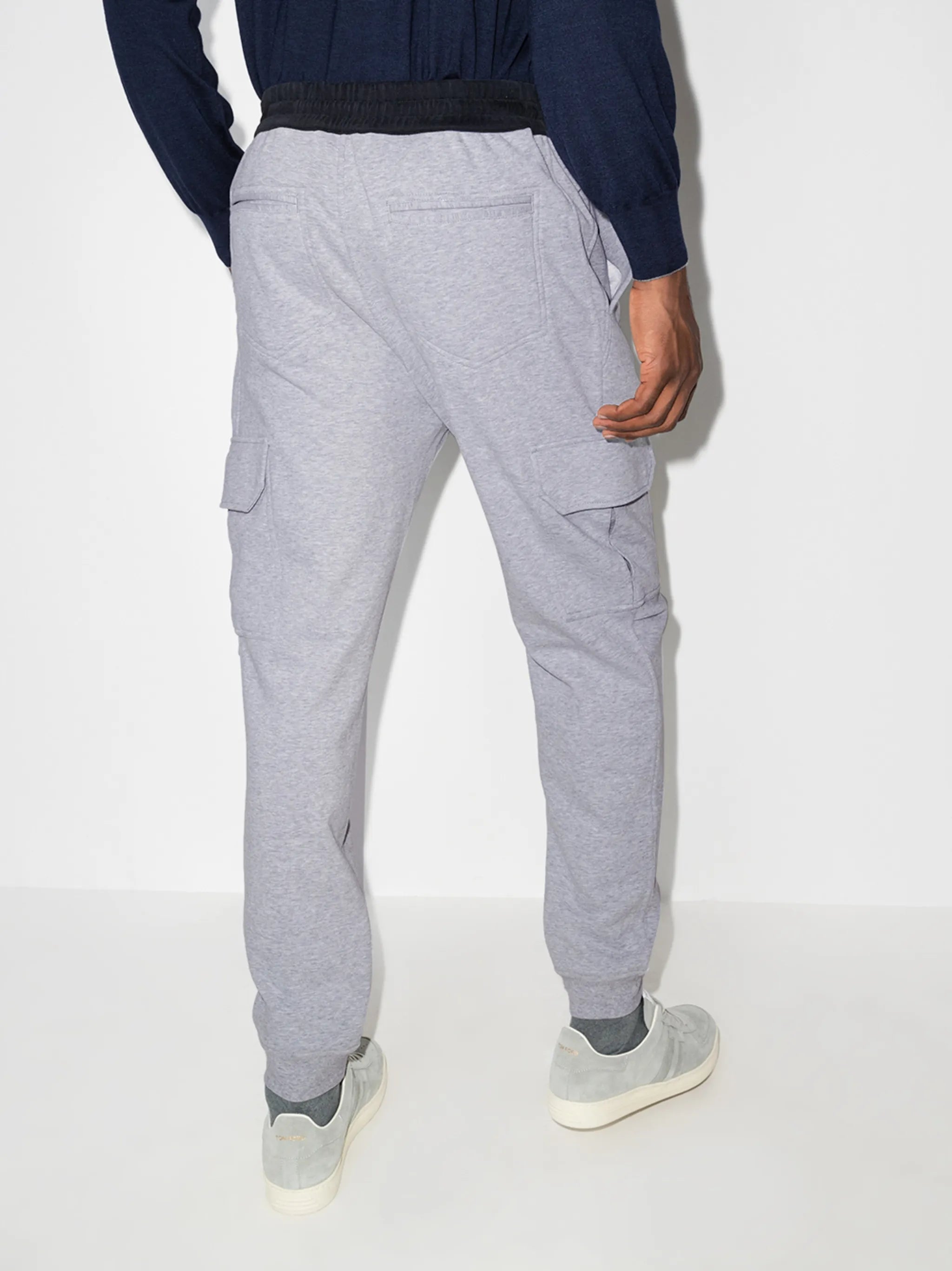 tapered drawstring track pants