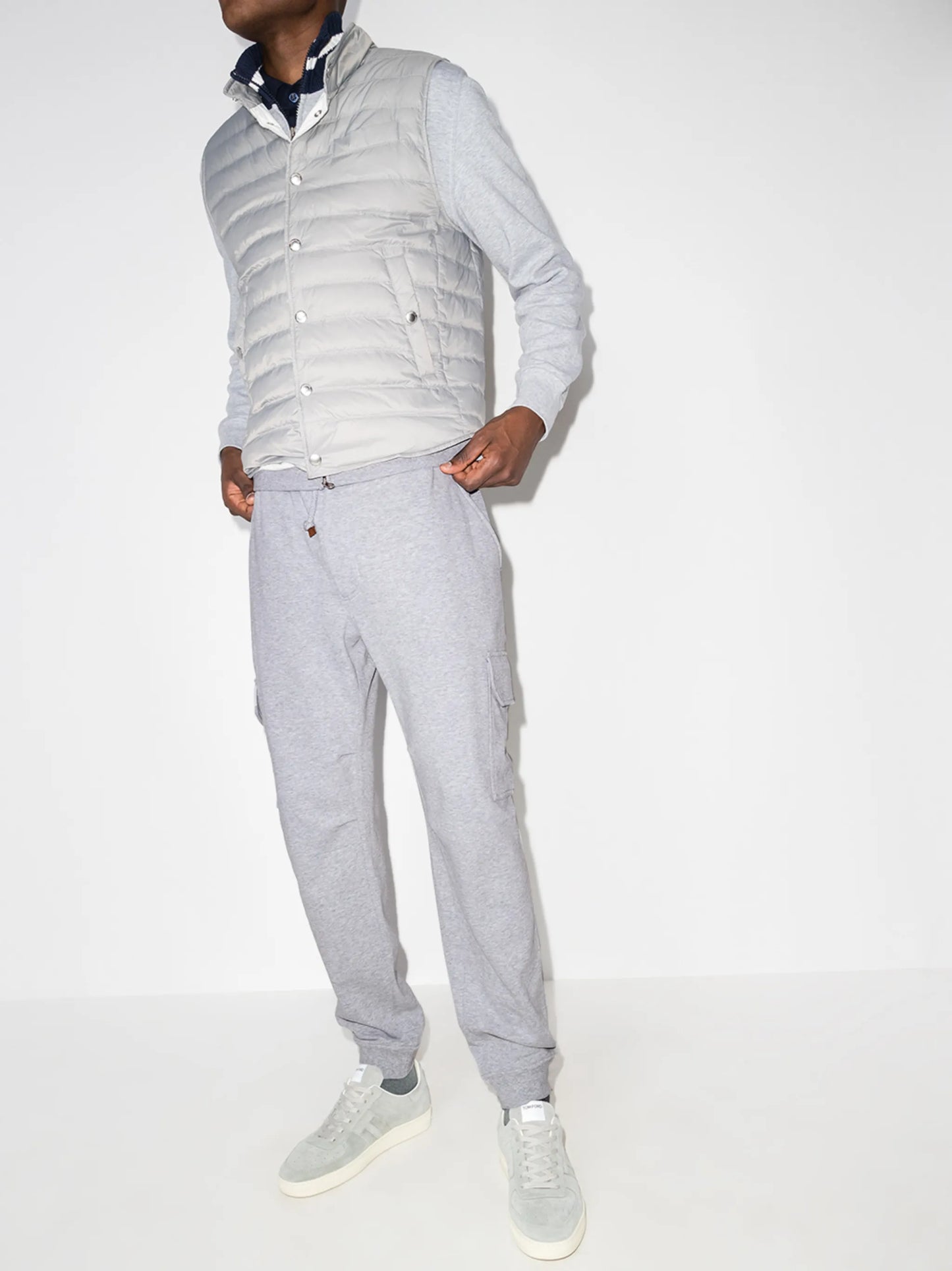 tapered drawstring track pants