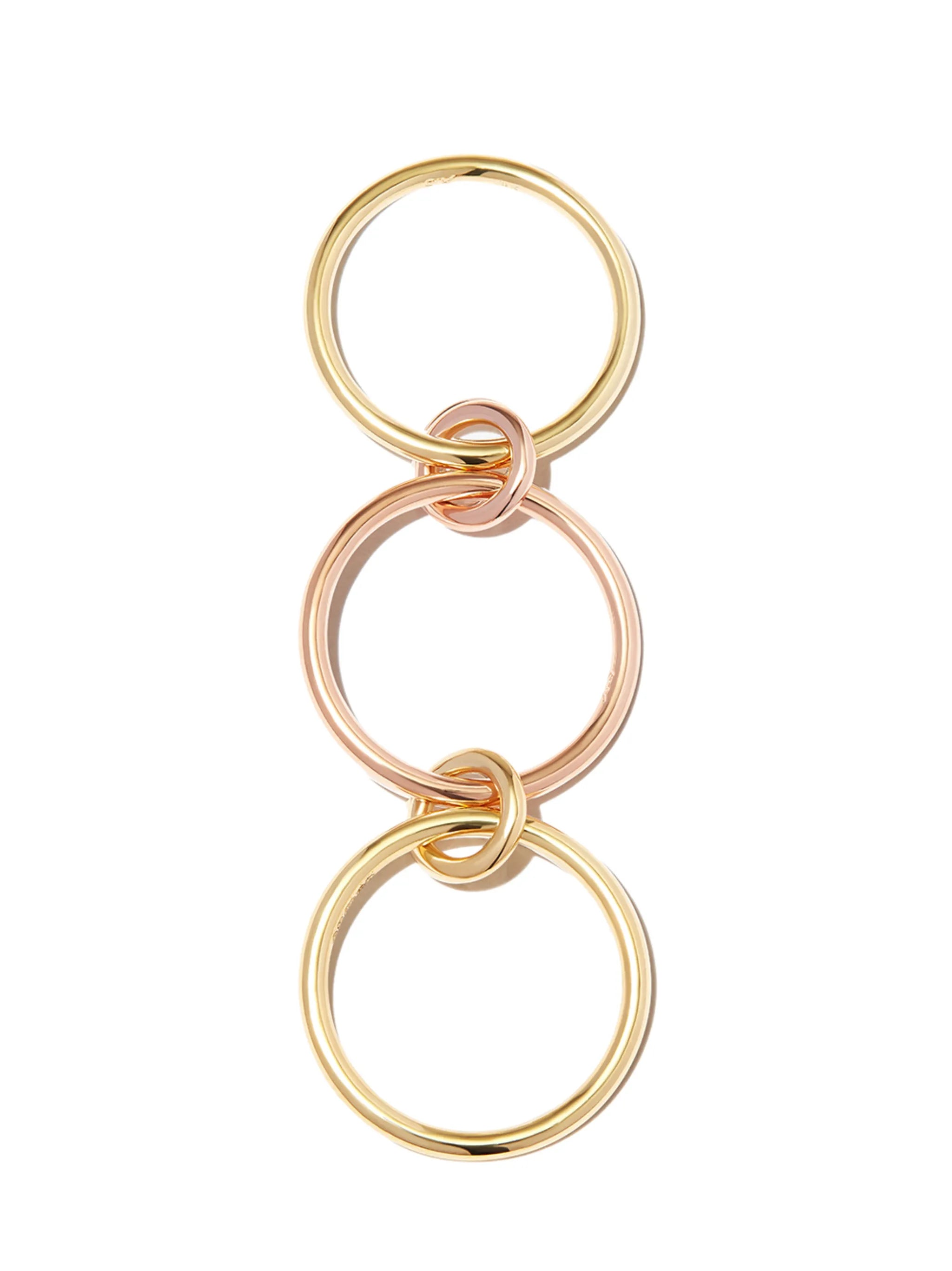 18kt yellow gold Solarium ring
