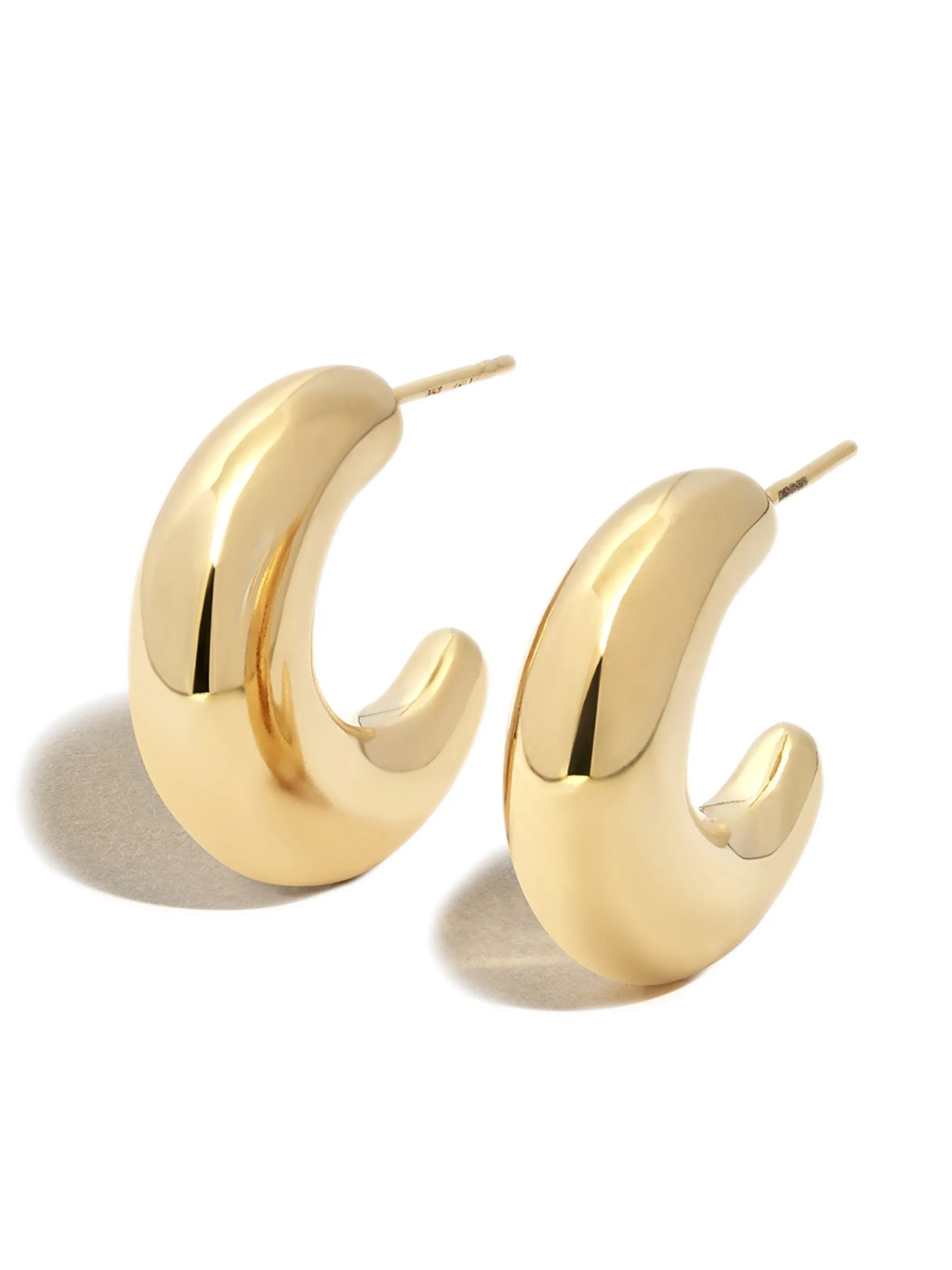 small crescent moon earrings