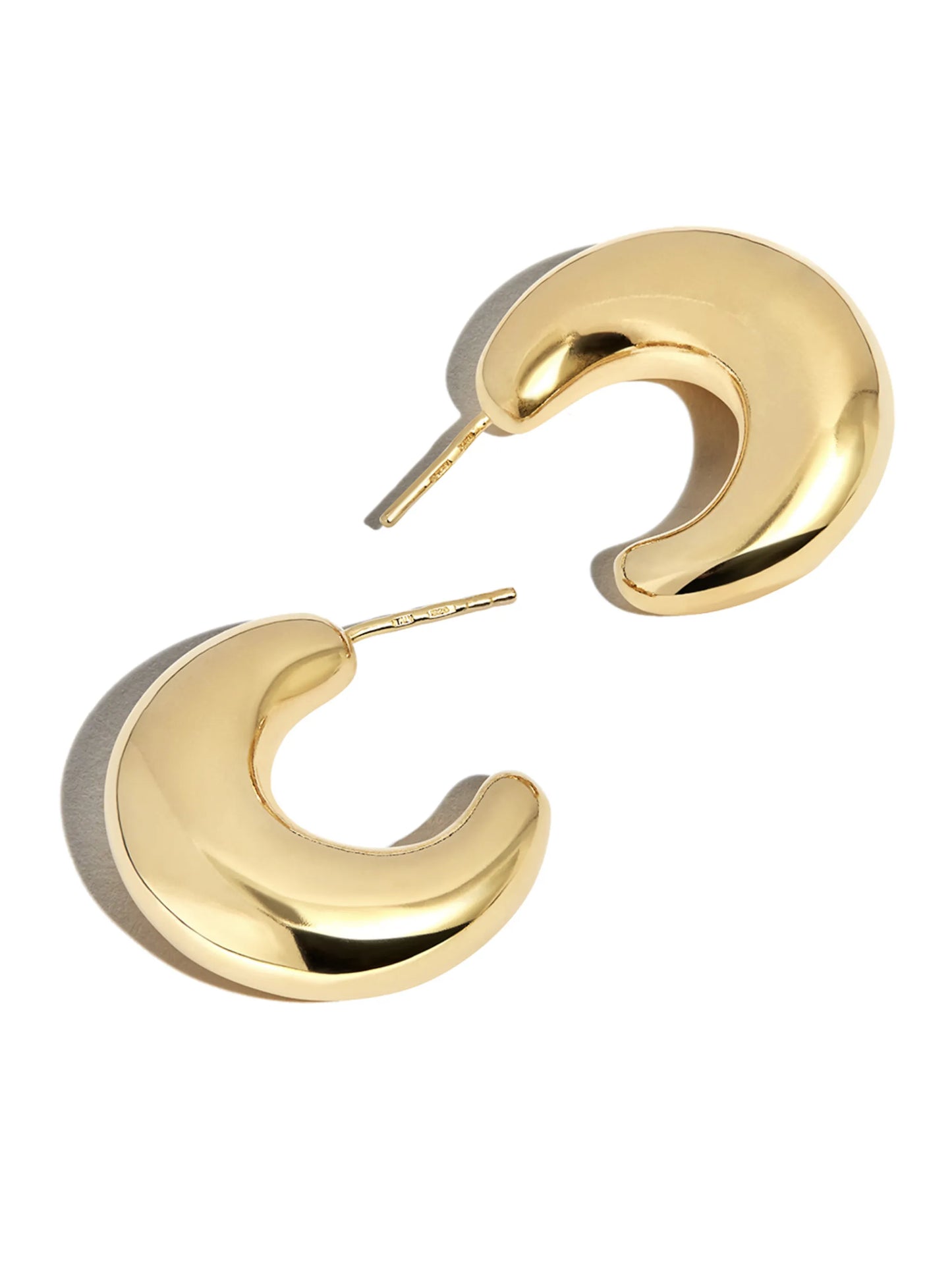 small crescent moon earrings