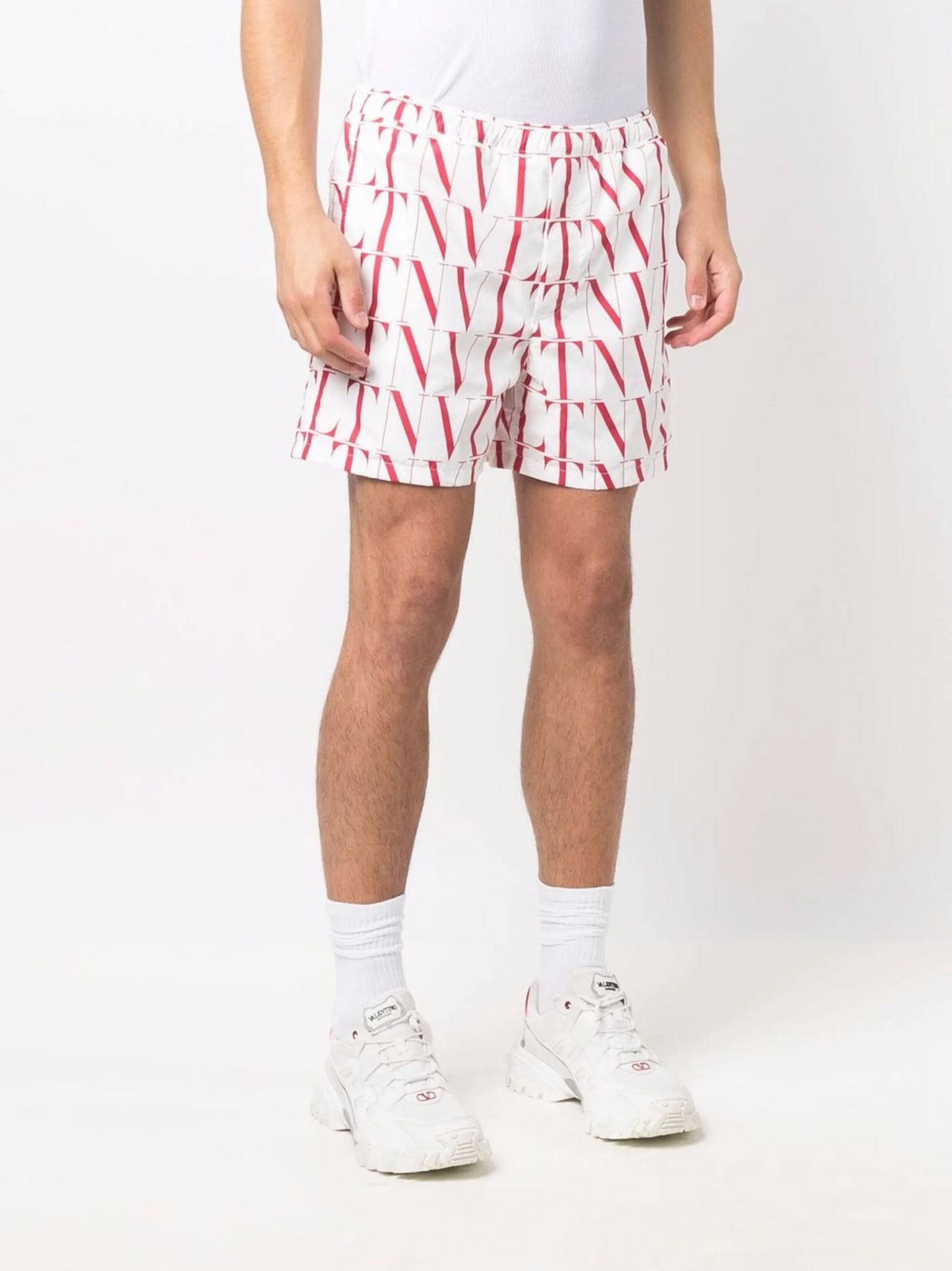 VLTN-print swim shorts