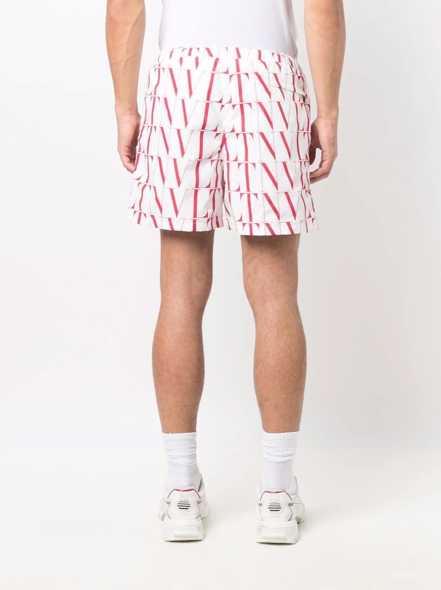 VLTN-print swim shorts