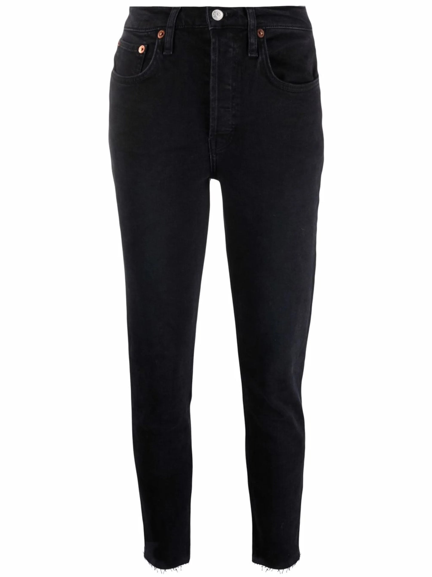 mid-rise cropped jeans