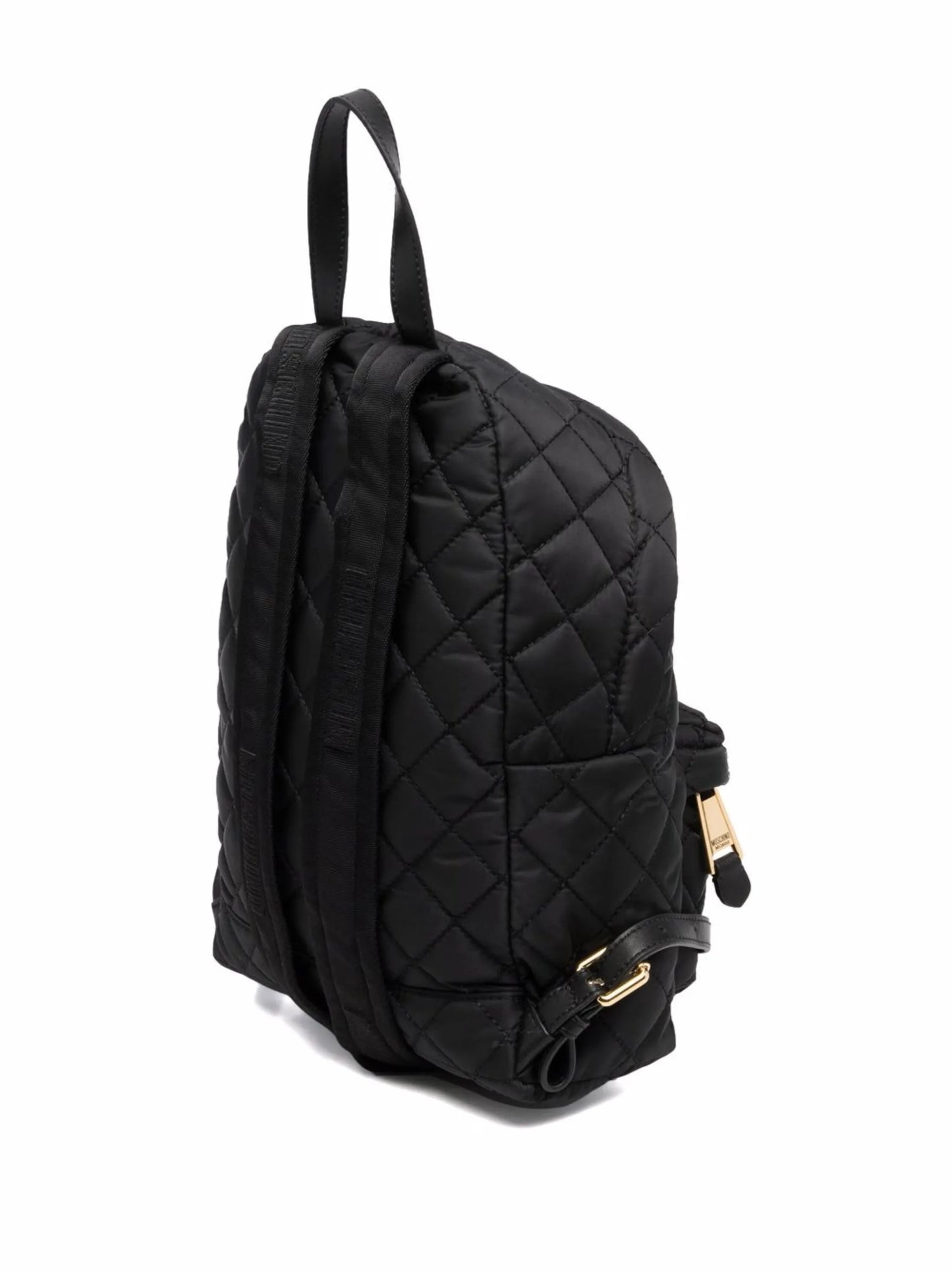logo-plaque quilted backpack