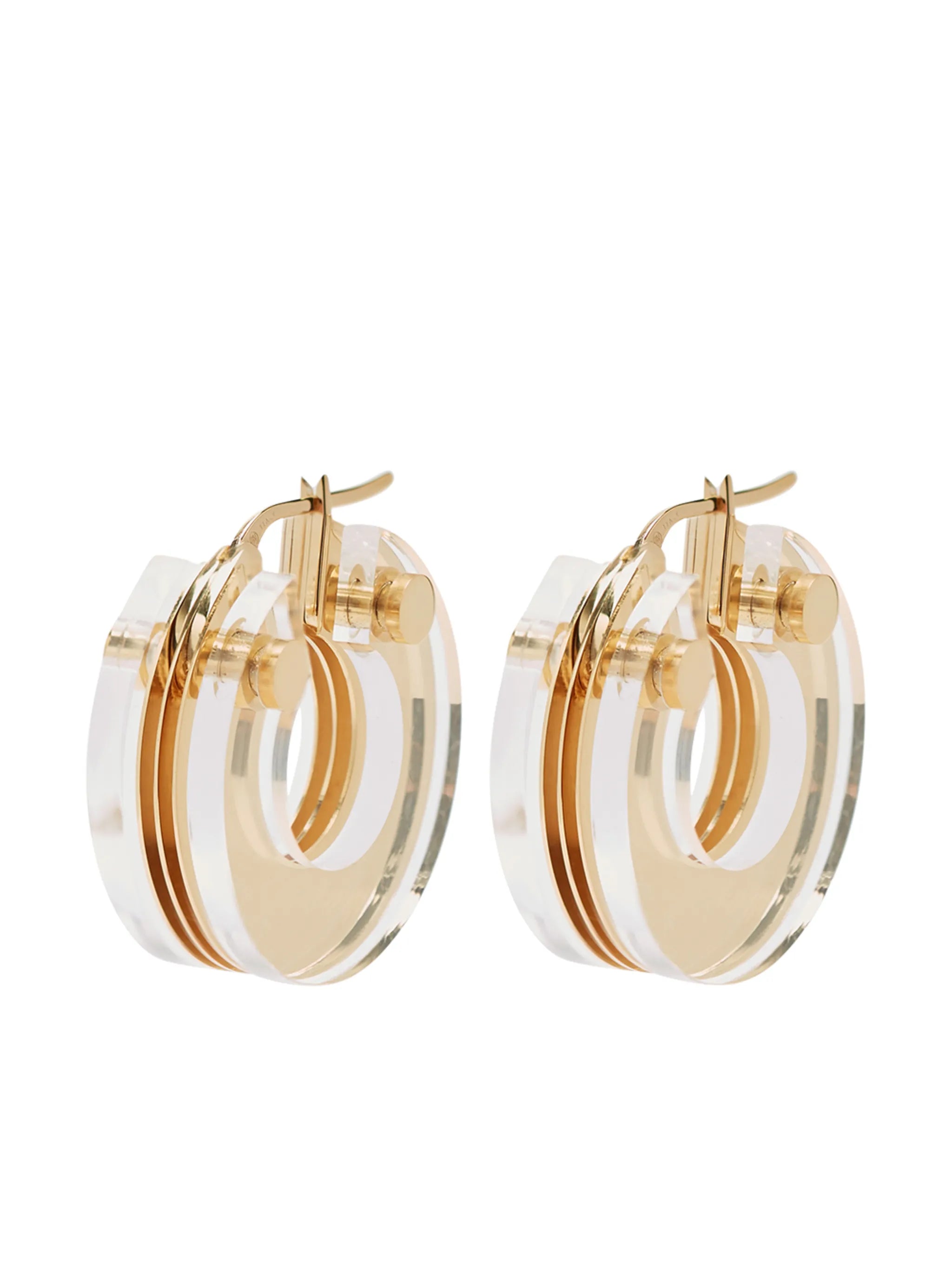 transparent hoop earrings