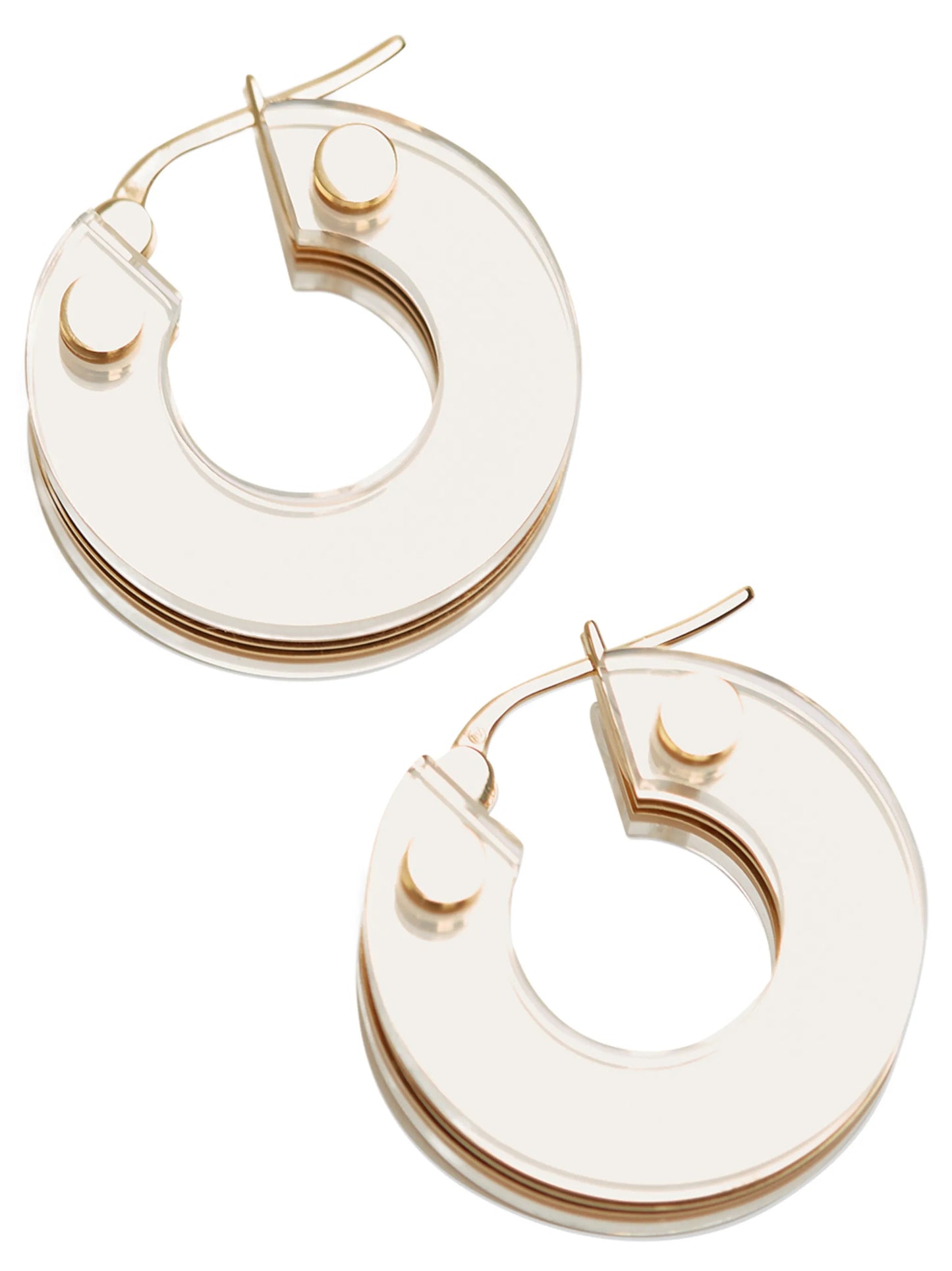 transparent hoop earrings