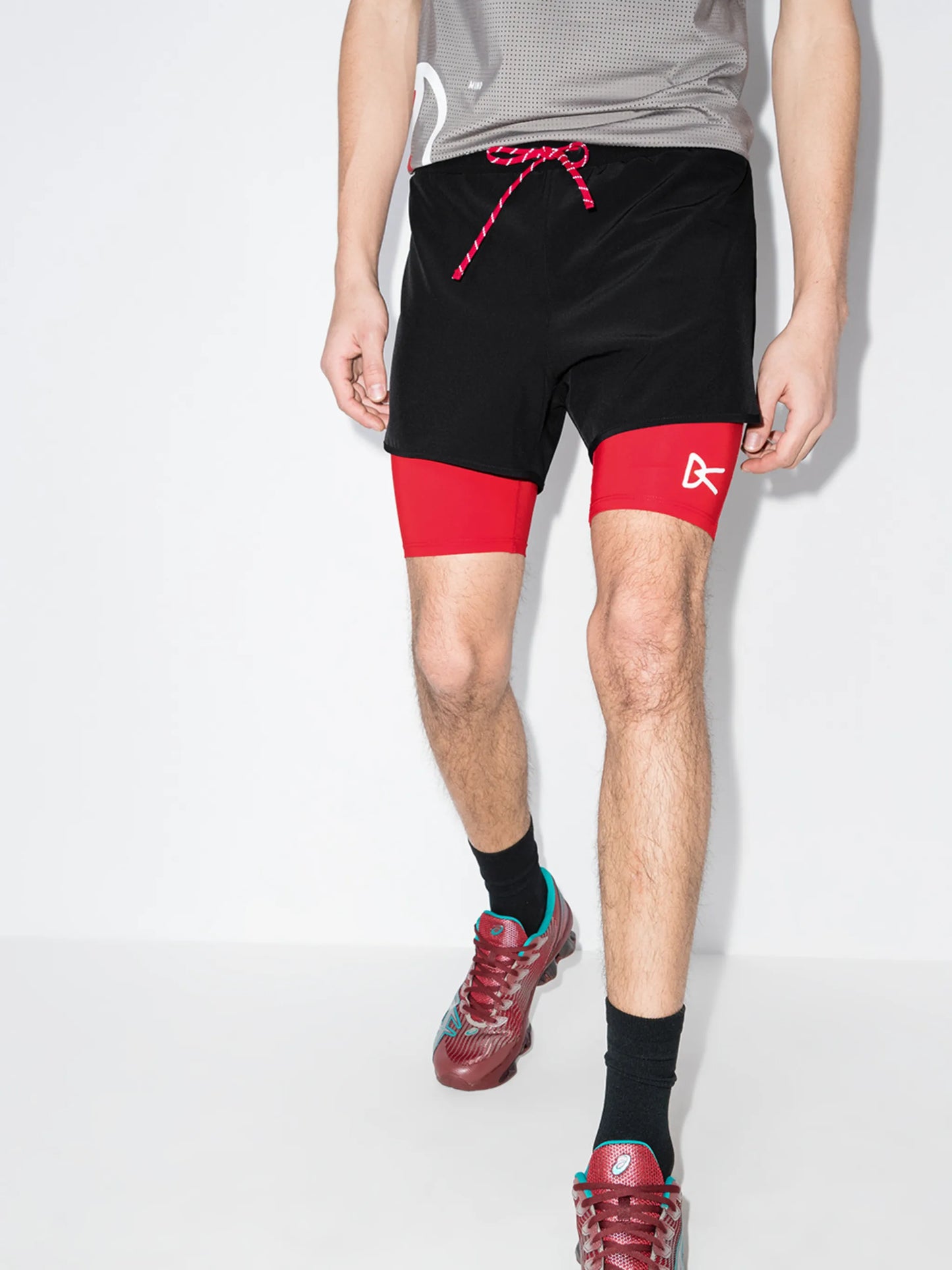Aaron compression track shorts