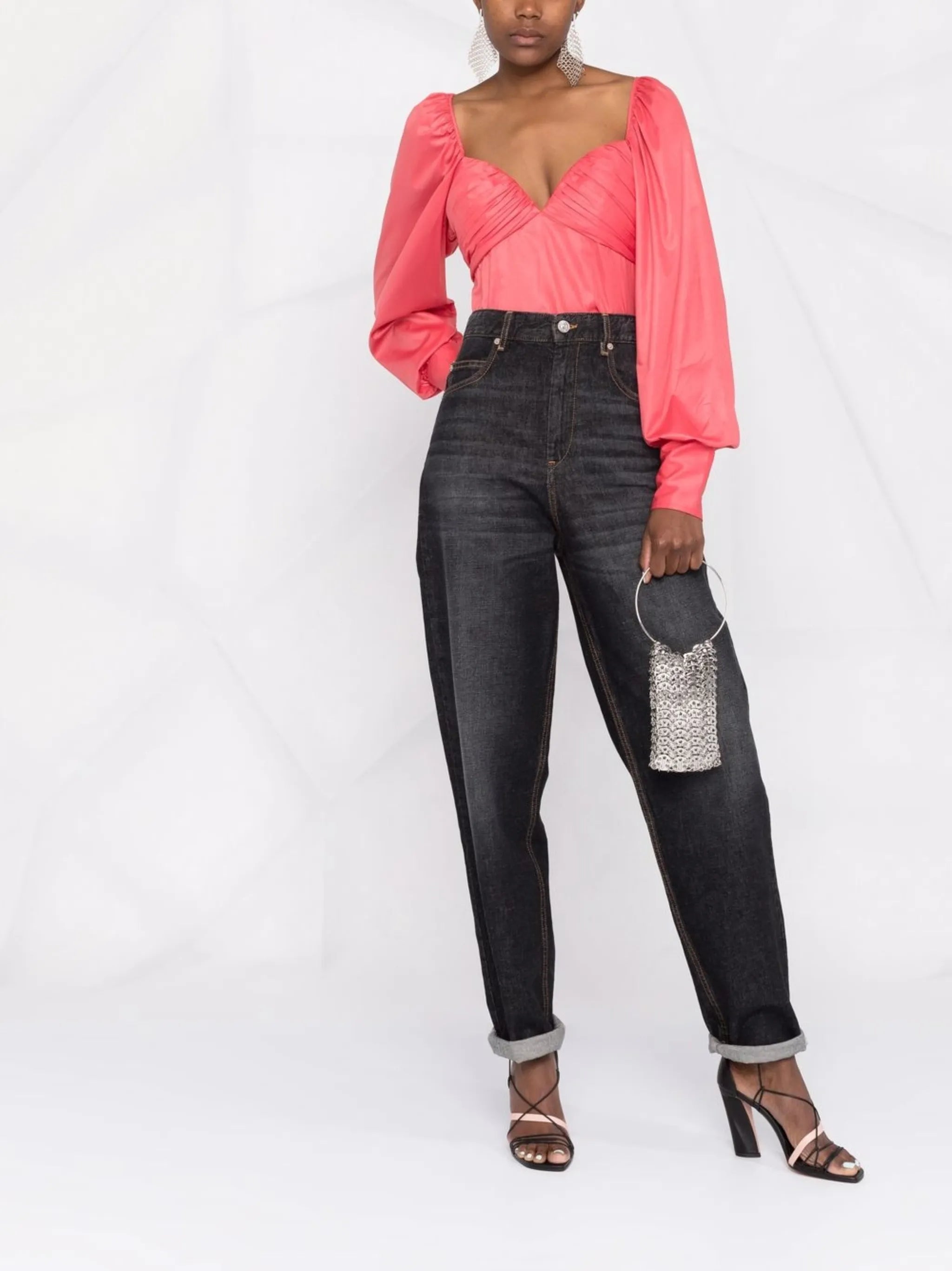 high-rise boyfriend jeans