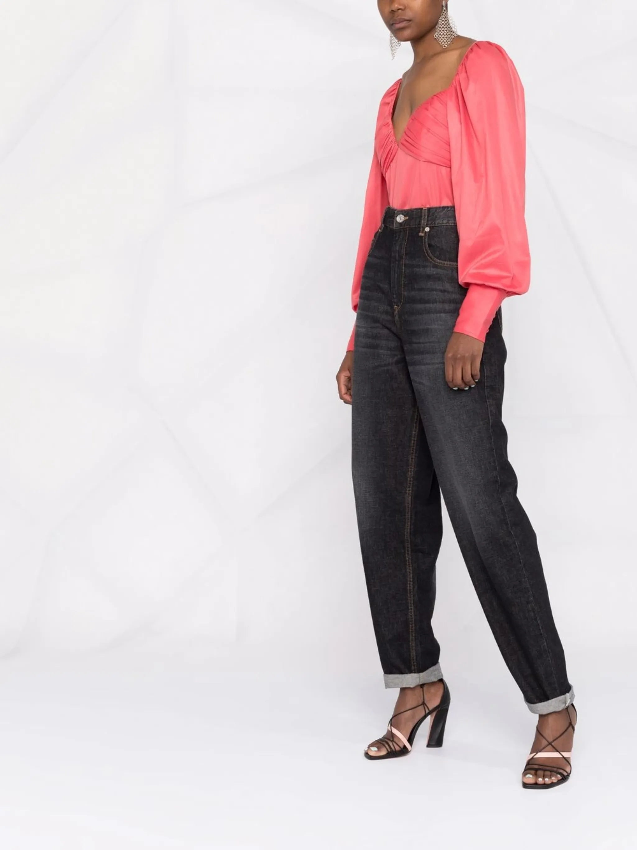 high-rise boyfriend jeans