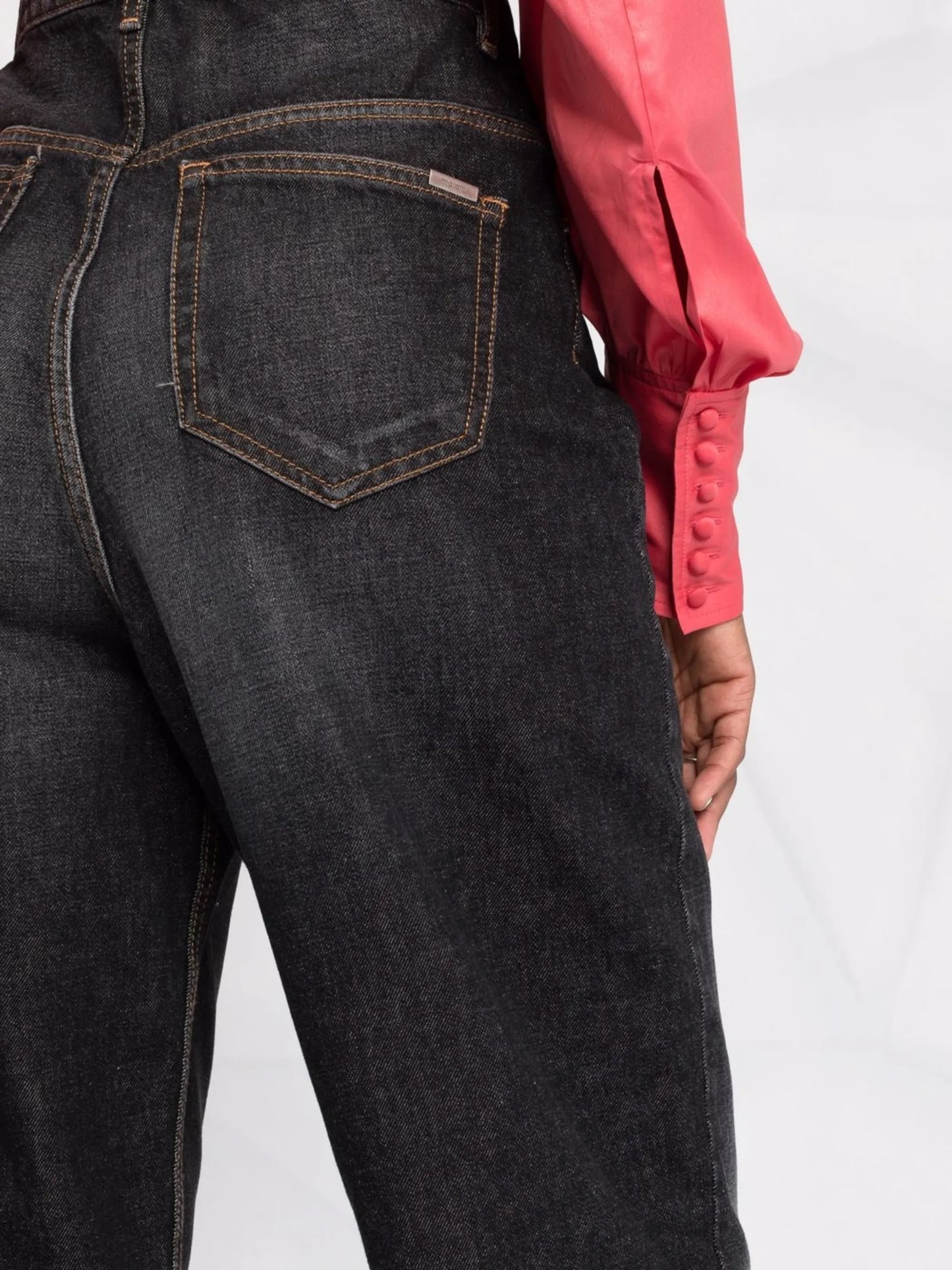 high-rise boyfriend jeans